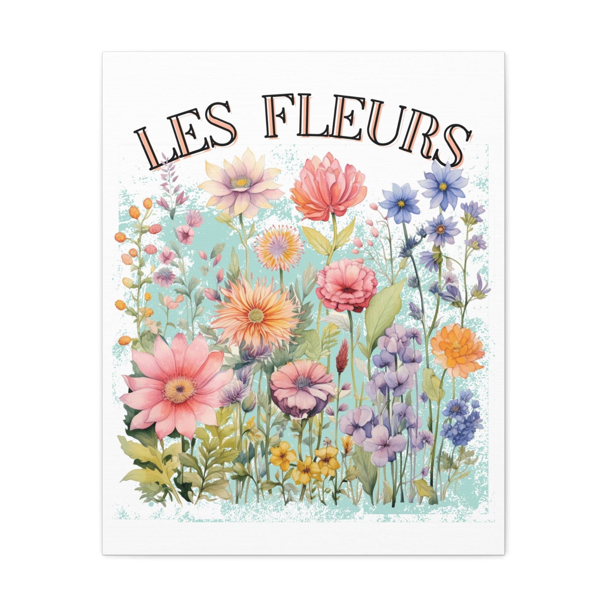 Printify Canvas Les Fleurs - Matte Canvas, Stretched, 1.25"