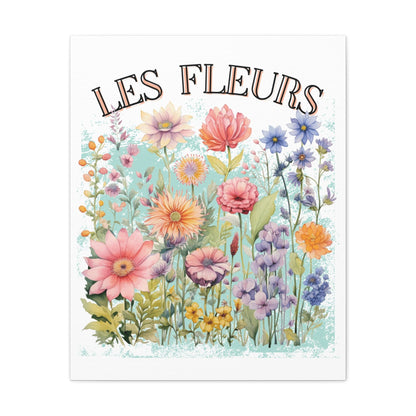 Printify Canvas Les Fleurs - Matte Canvas, Stretched, 1.25"