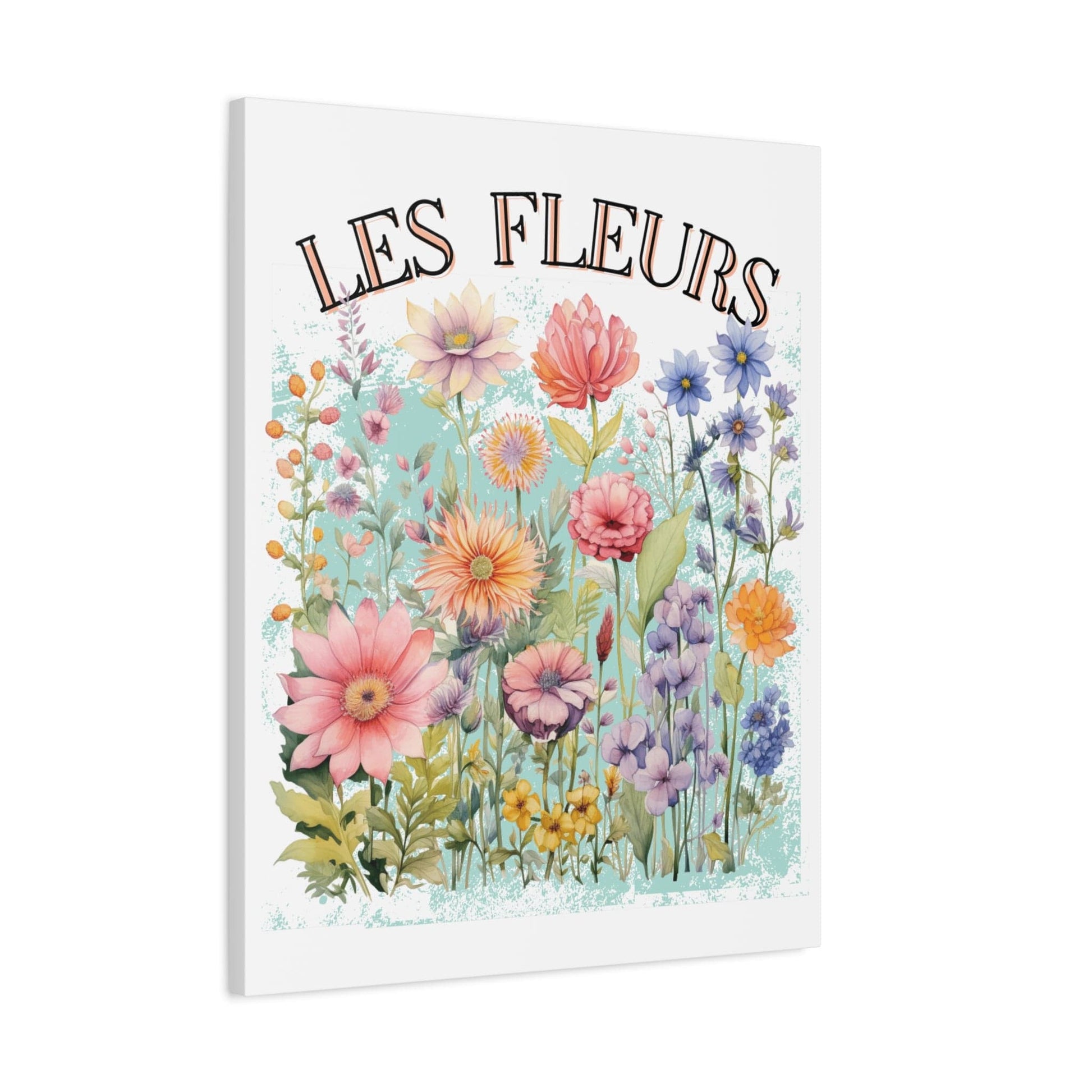 Printify Canvas Les Fleurs - Matte Canvas, Stretched, 1.25"