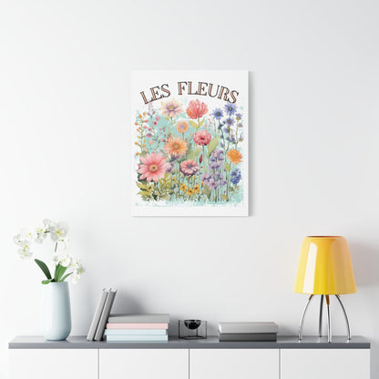 Printify Canvas Les Fleurs - Matte Canvas, Stretched, 1.25"