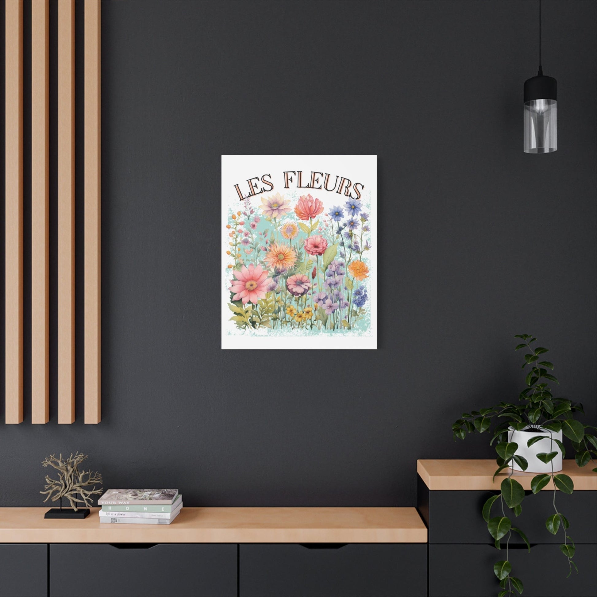 Printify Canvas Les Fleurs - Matte Canvas, Stretched, 1.25"