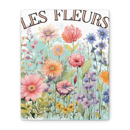 Printify Canvas Les Fleurs - Matte Canvas, Stretched, 1.25"