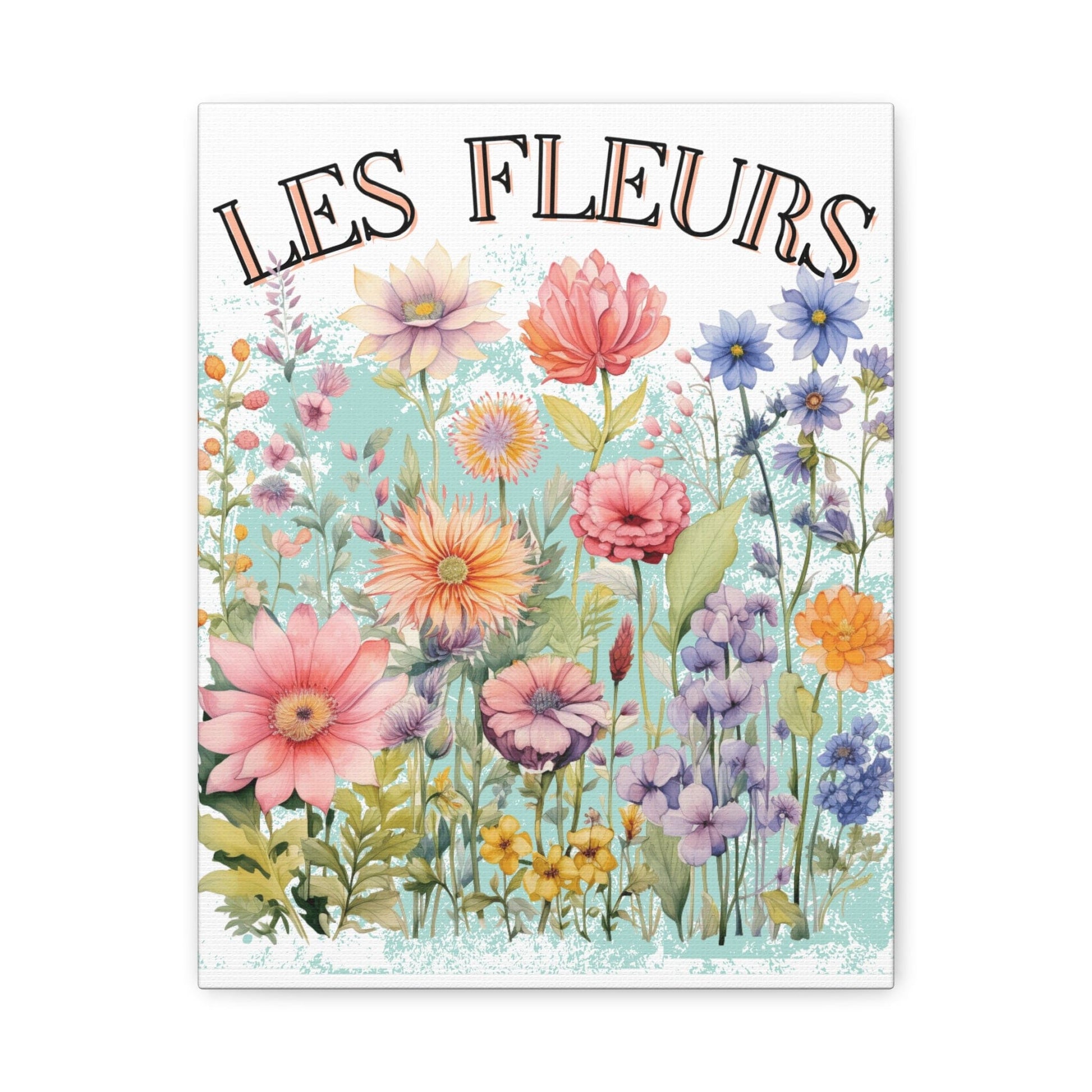 Printify Canvas Les Fleurs - Matte Canvas, Stretched, 1.25"