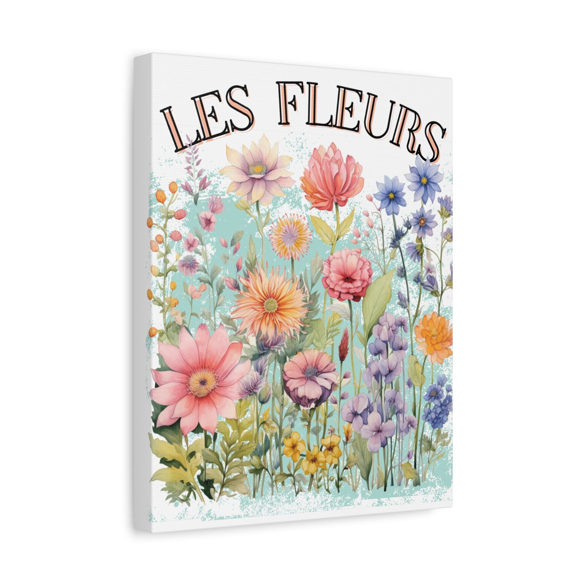 Printify Canvas Les Fleurs - Matte Canvas, Stretched, 1.25"