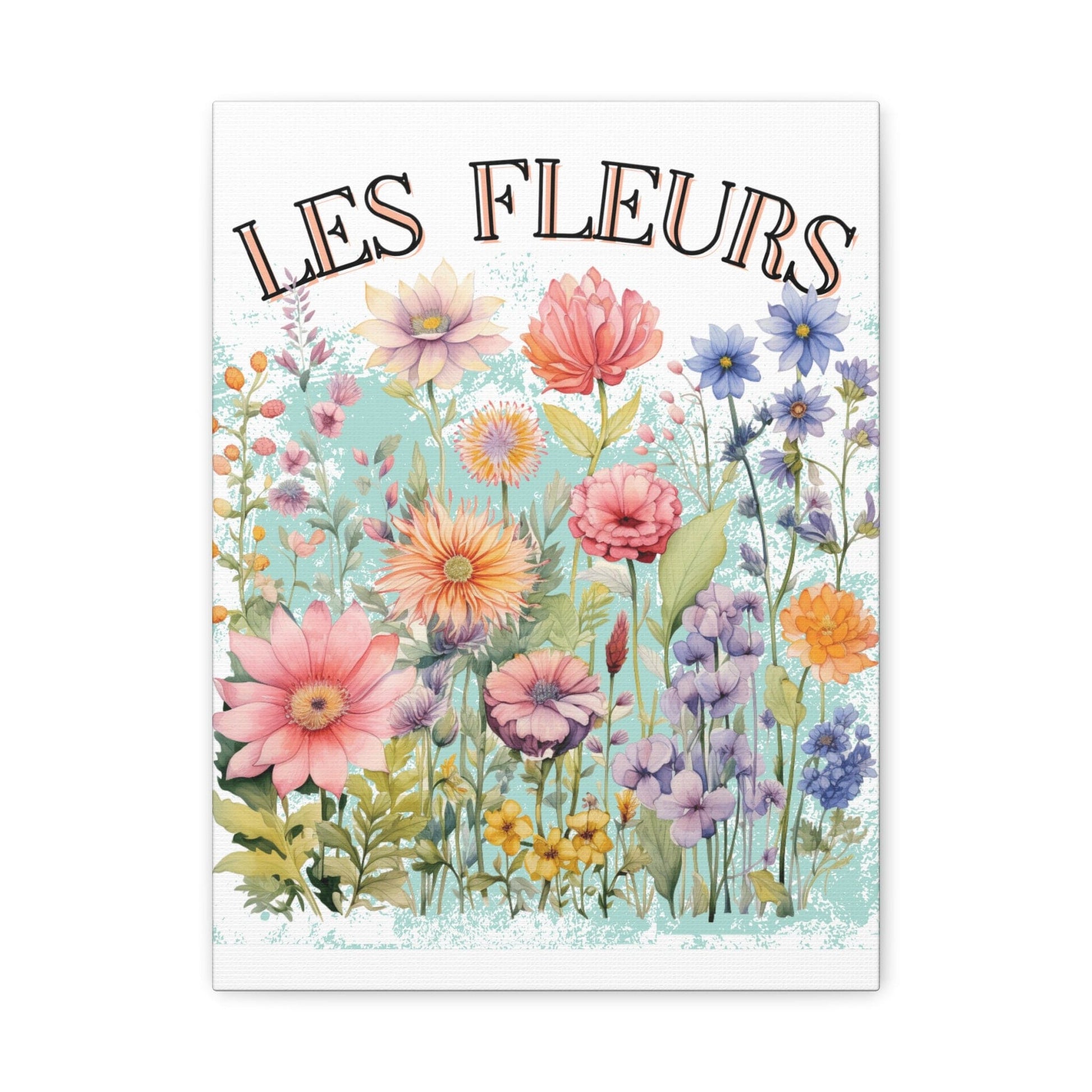 Printify Canvas Les Fleurs - Matte Canvas, Stretched, 1.25"