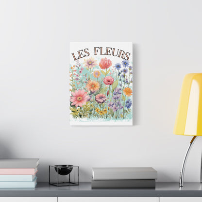 Printify Canvas Les Fleurs - Matte Canvas, Stretched, 1.25"