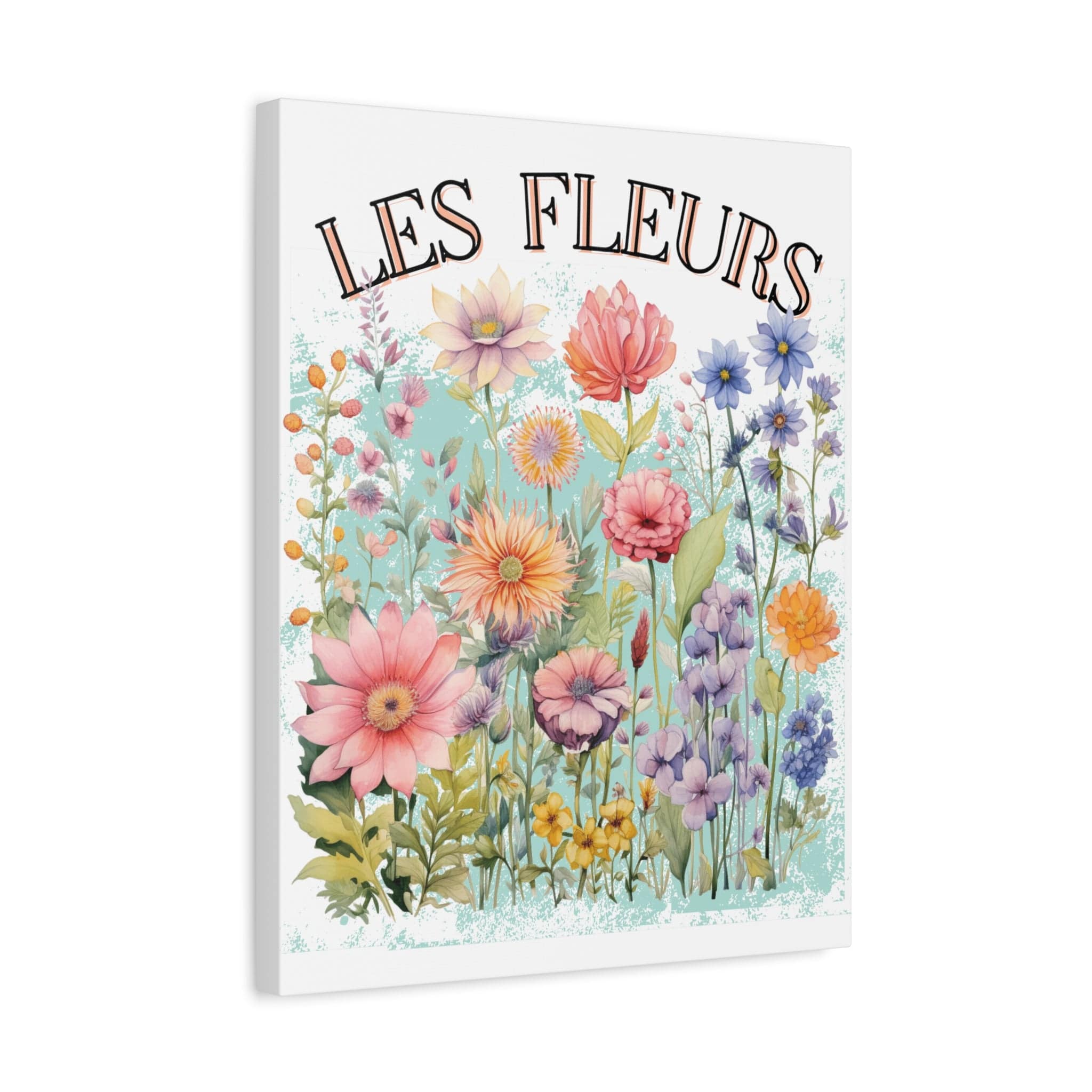 Printify Canvas Les Fleurs - Matte Canvas, Stretched, 1.25"