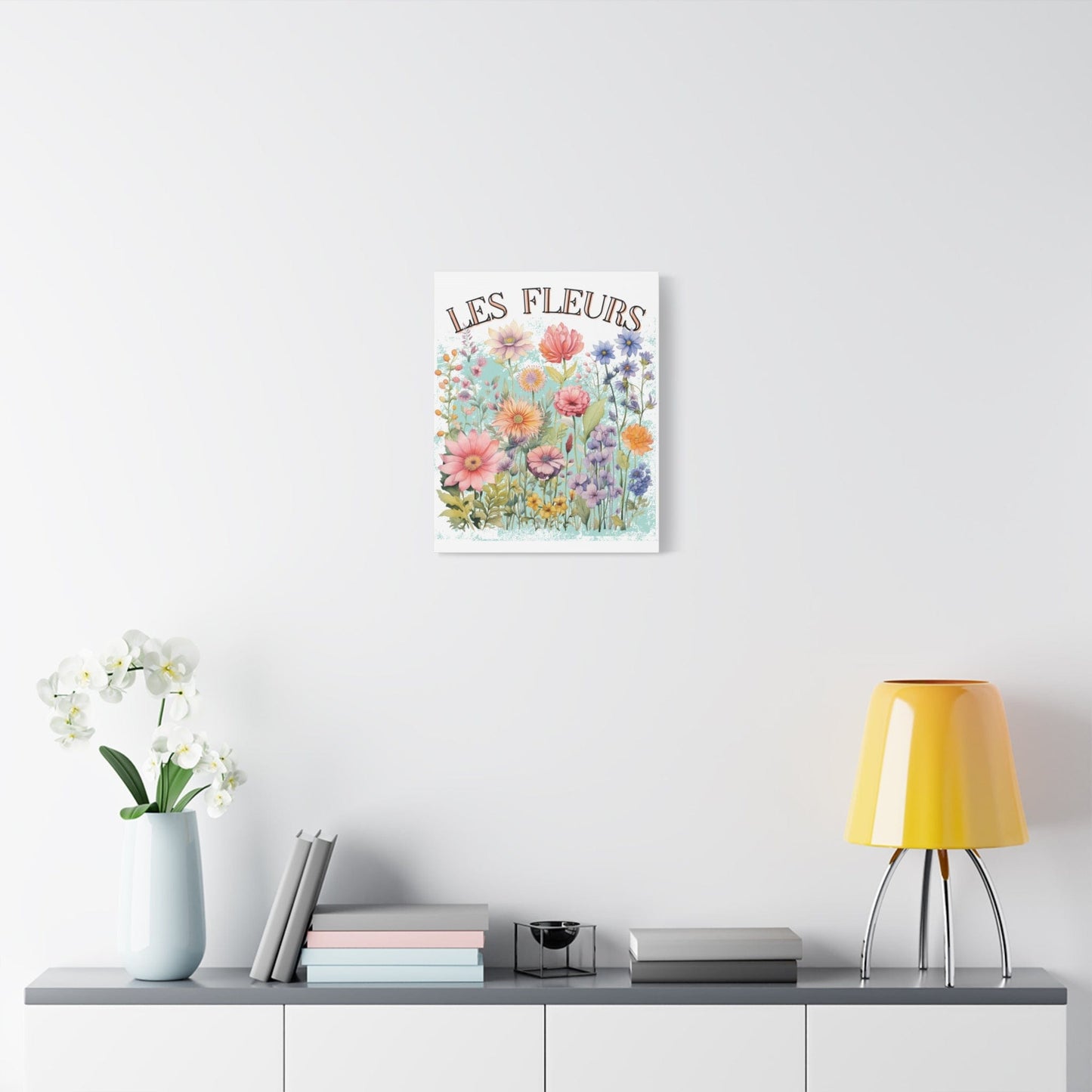 Printify Canvas Les Fleurs - Matte Canvas, Stretched, 1.25"