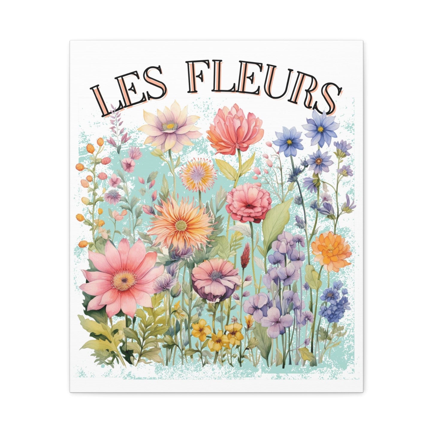 Printify Canvas Les Fleurs - Matte Canvas, Stretched, 1.25"