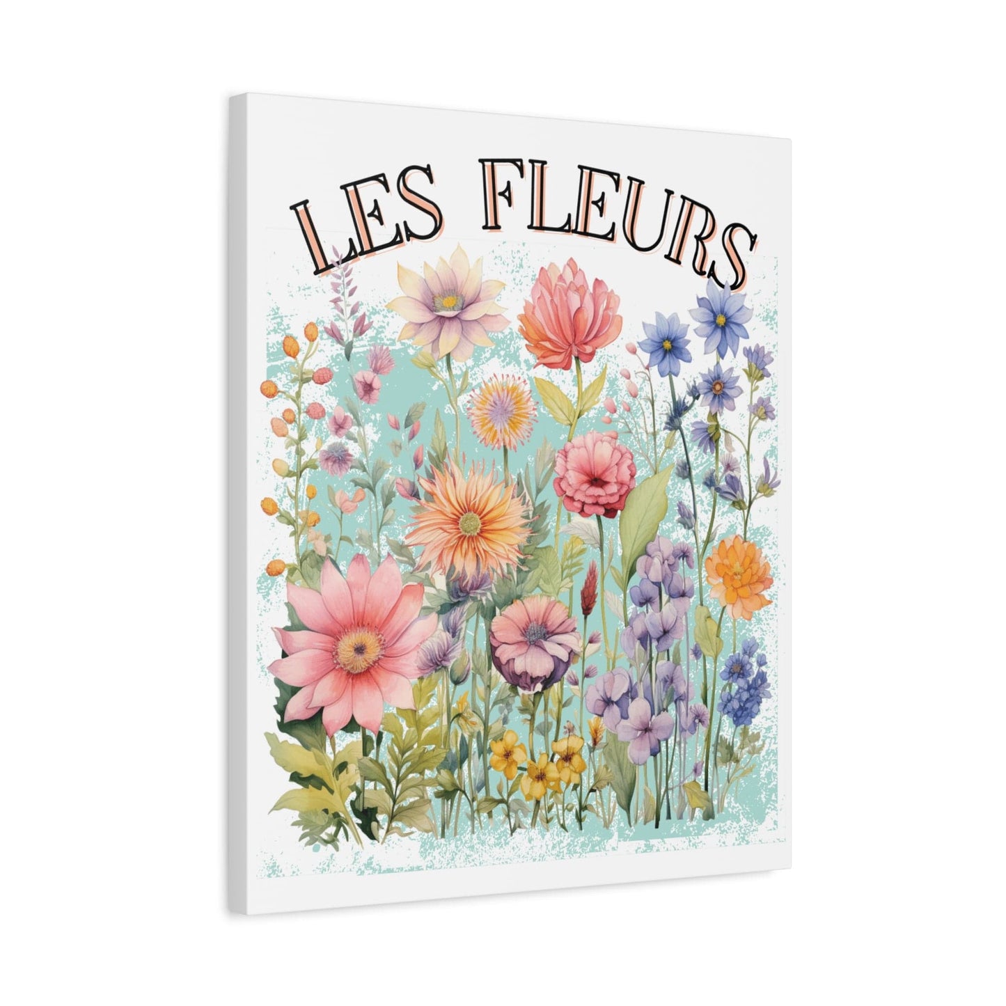 Printify Canvas Les Fleurs - Matte Canvas, Stretched, 1.25"