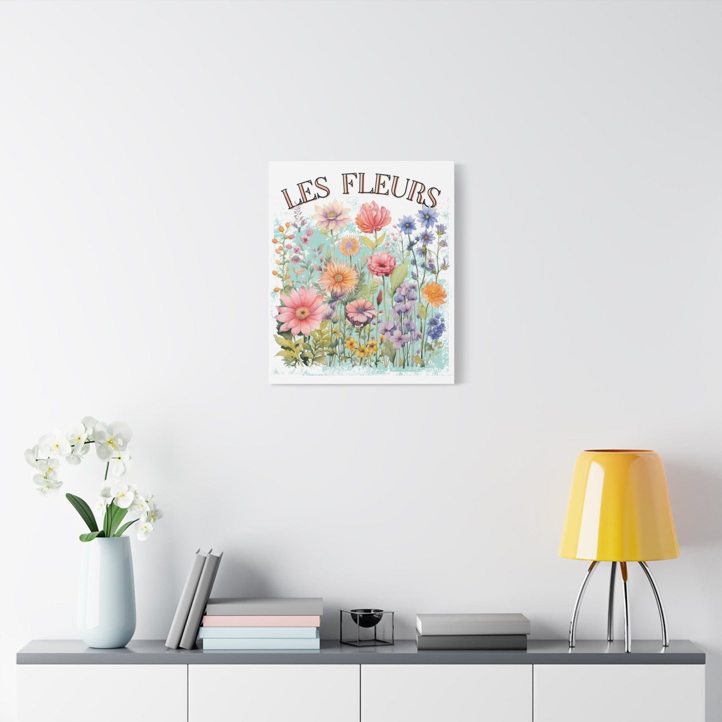 Printify Canvas Les Fleurs - Matte Canvas, Stretched, 1.25"