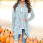 Yoycol Cardigan 2XL / light blue Celestial Blue Women's Long Sleeve Cardigan