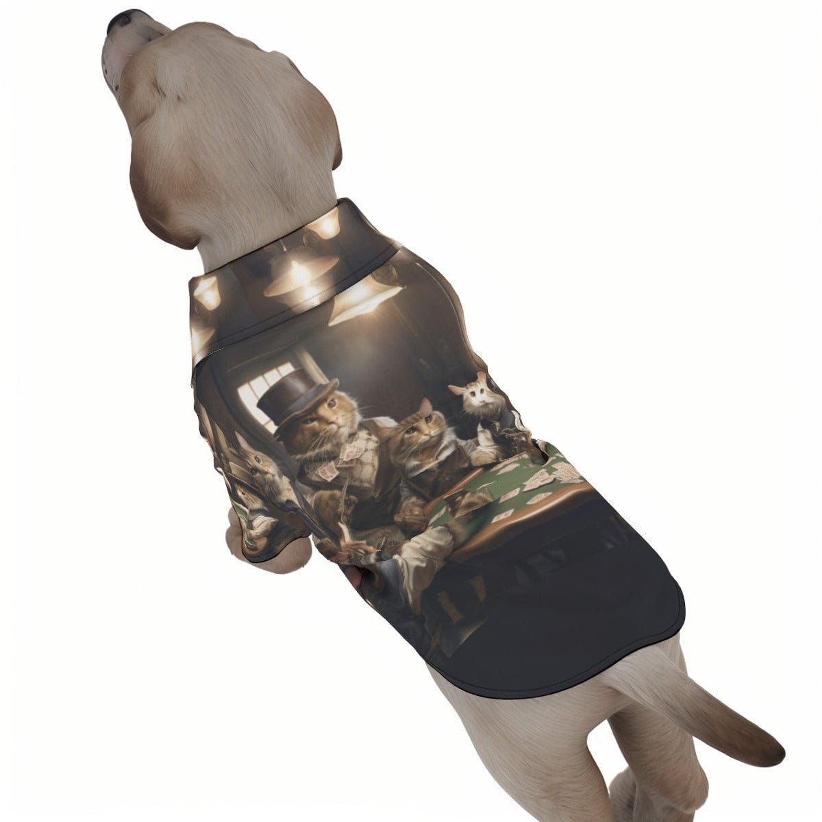 Yoycol Cat's Playing Poker Print Pet‘s Hawaiian Shirt