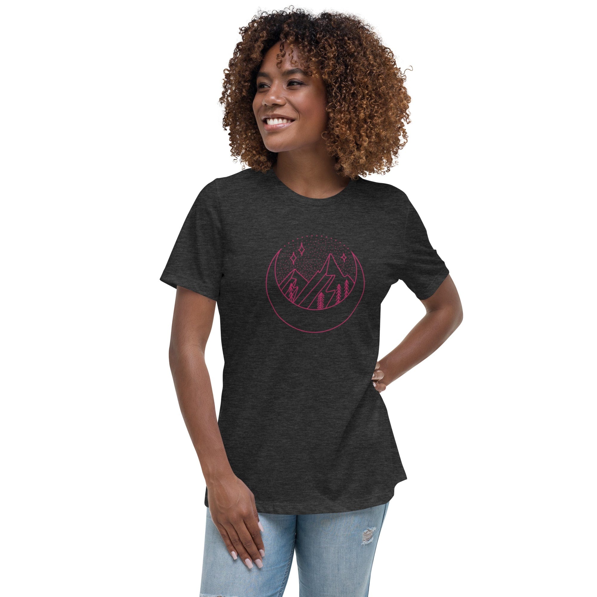 Spruced Roost Crescent Stars Relaxed T-Shirt - S-3XL