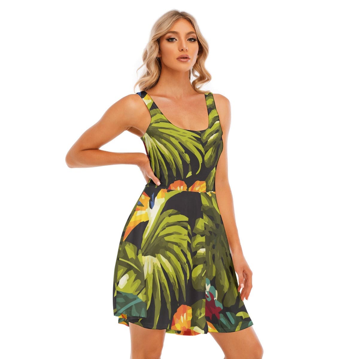 Yoycol Dress 2XL / Jungle Jungle Tank Vest Dress