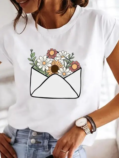 Send me Flowers Ladies Fashion Graphic  T-shirts