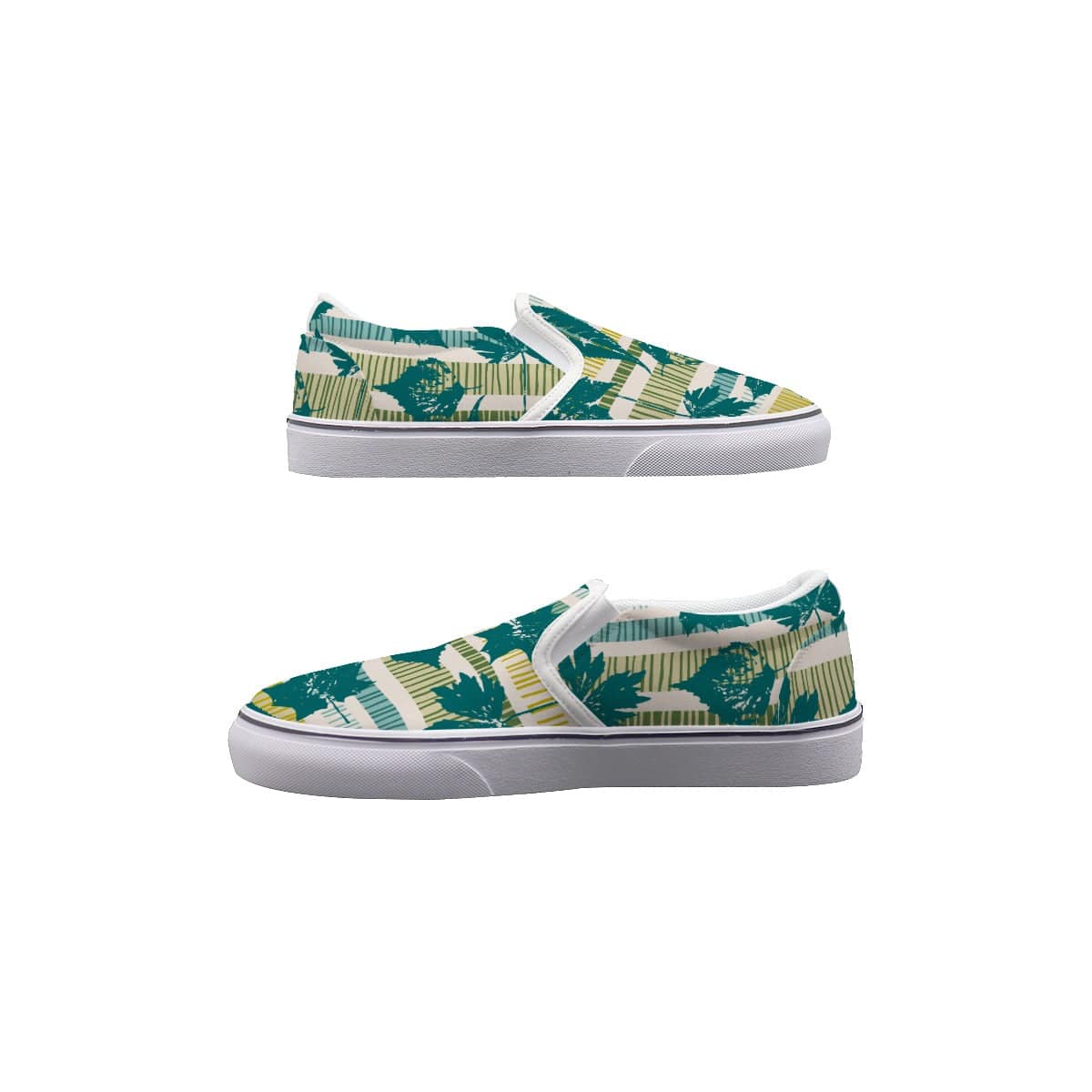 Yoycol Green Maple Hoppers - Women's Slip On Sneakers