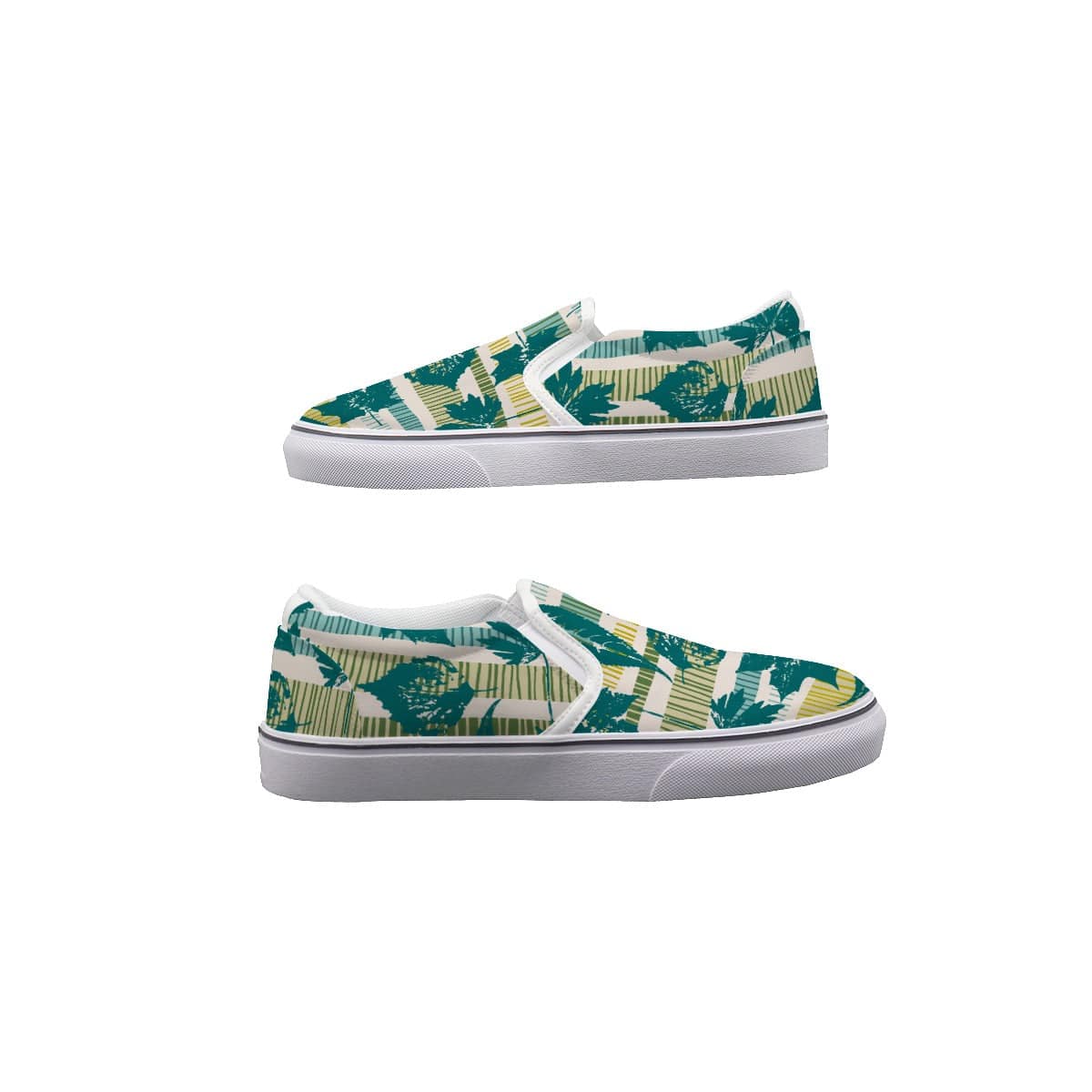 Yoycol Green Maple Hoppers - Women's Slip On Sneakers