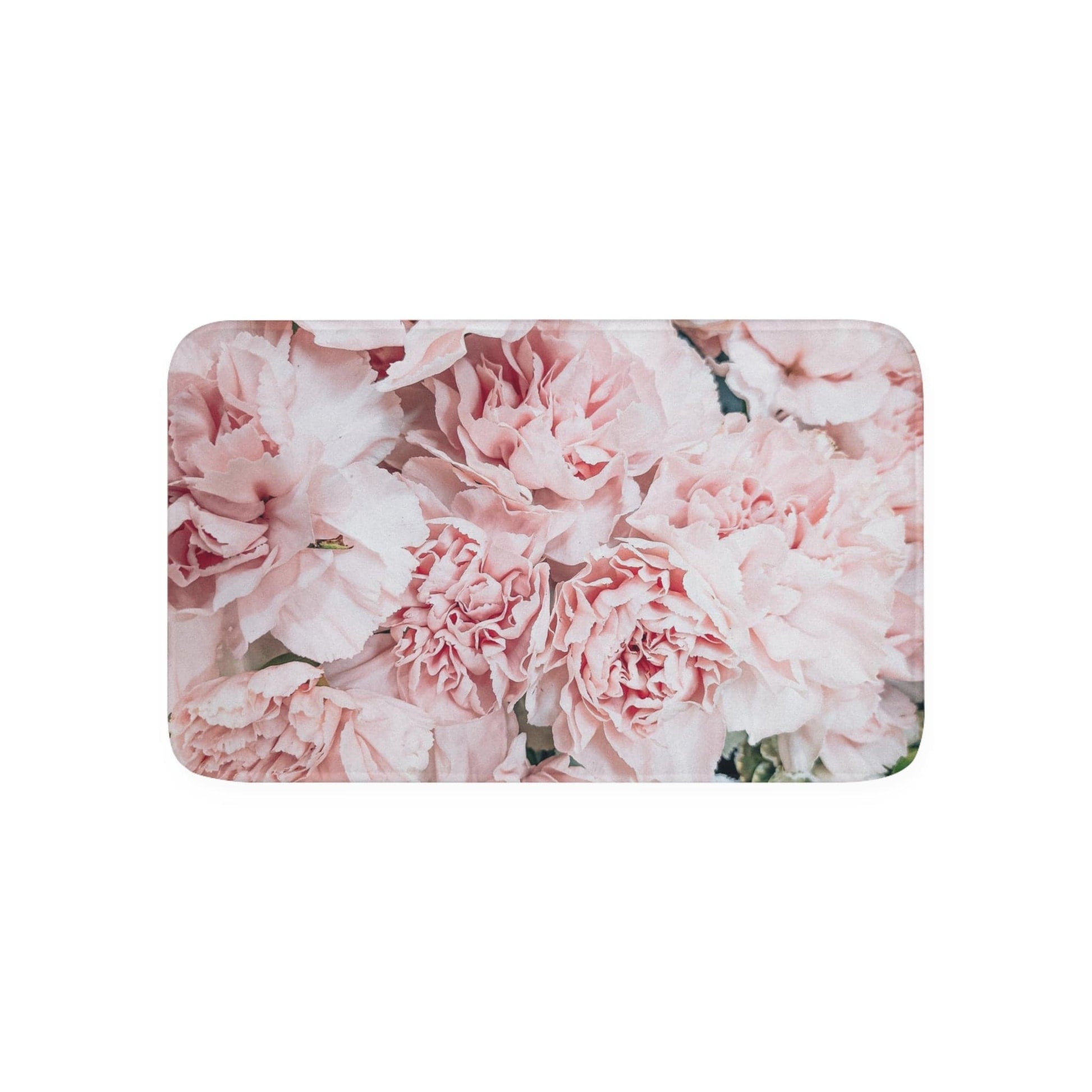 Printify Home Decor White / 30” x 18” Blush Bouquet - Memory Foam Bath Mat