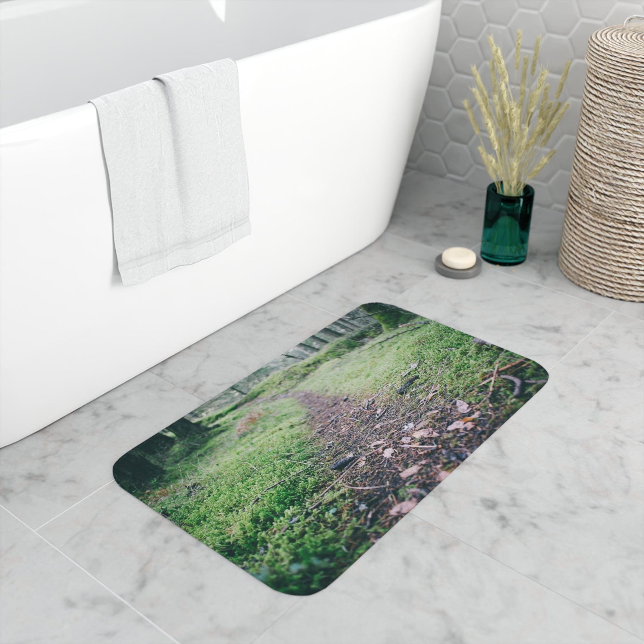 Printify Home Decor White / 30” x 18” Copy of The Path - Memory Foam Bath Mat