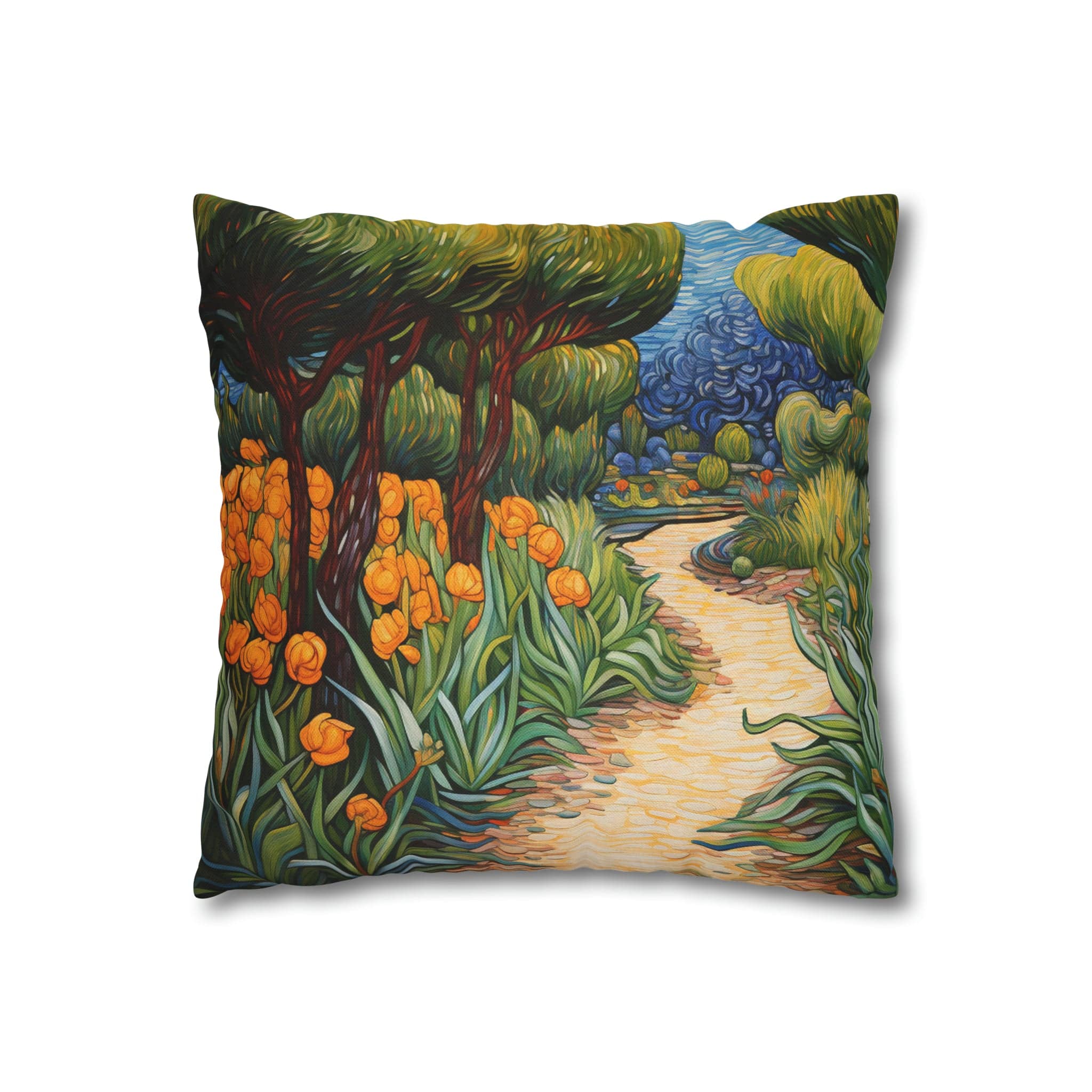 Printify Home Decor 14" × 14" Spun Polyester Square Pillow Case