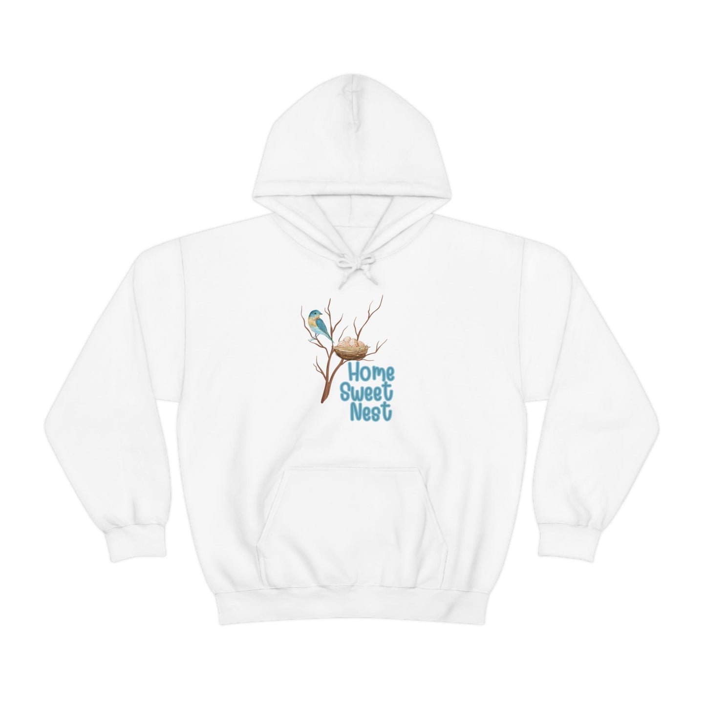 Printify Hoodie White / S Home Sweet Nest - Heavy Blend™ Hooded Sweatshirt