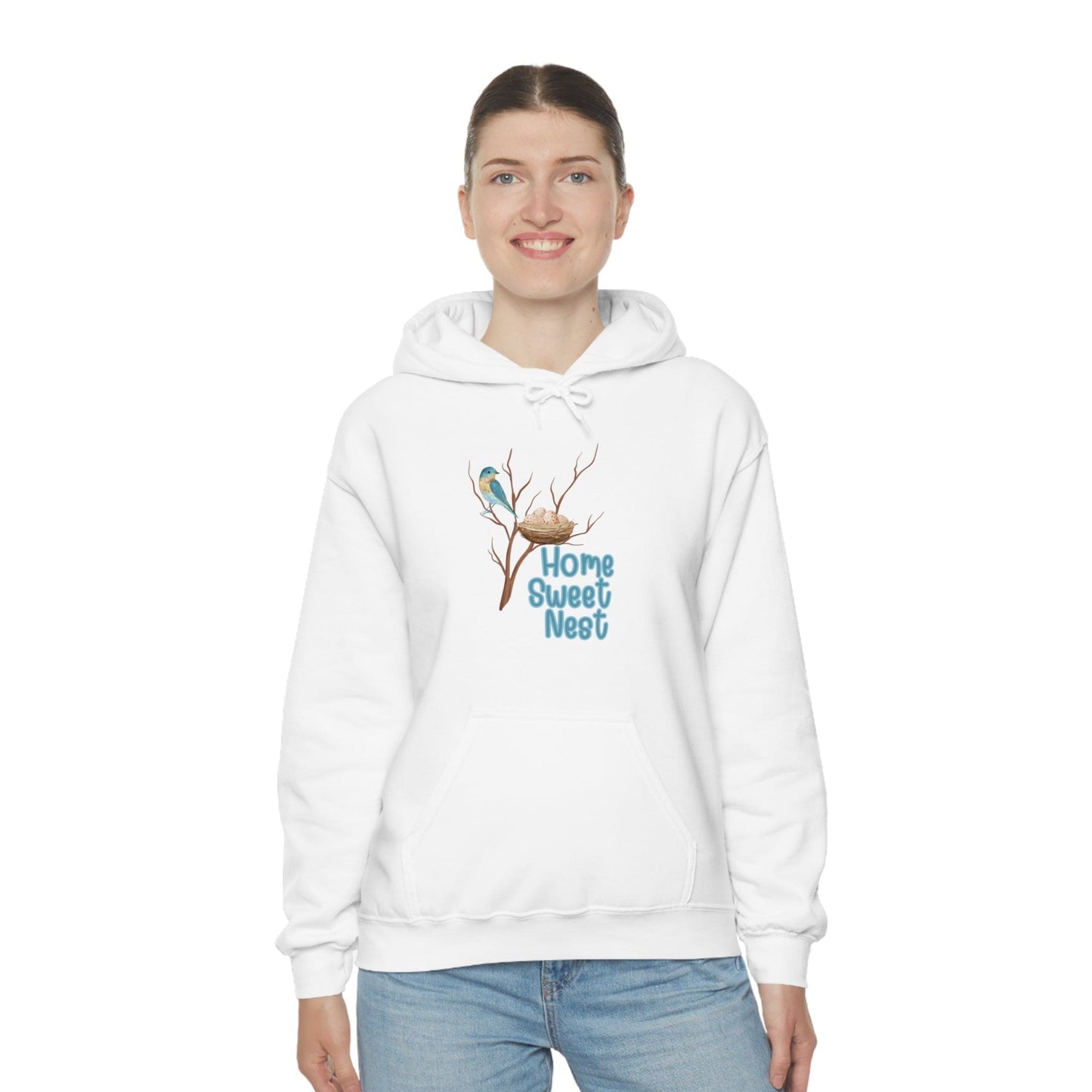 Printify Hoodie Home Sweet Nest - Heavy Blend™ Hooded Sweatshirt