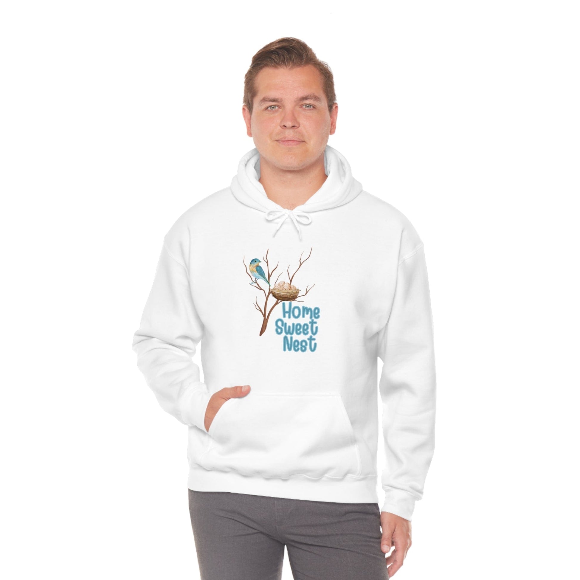 Printify Hoodie Home Sweet Nest - Heavy Blend™ Hooded Sweatshirt