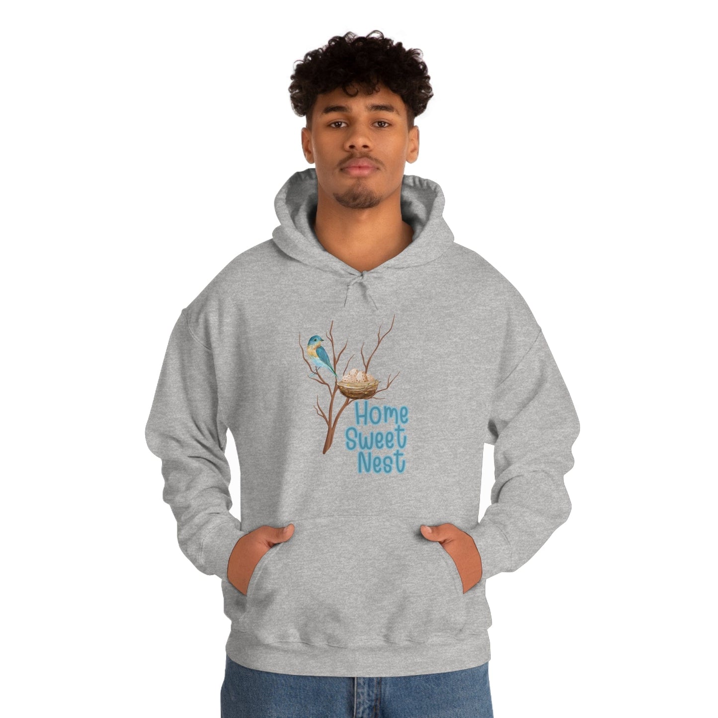 Printify Hoodie Home Sweet Nest - Heavy Blend™ Hooded Sweatshirt