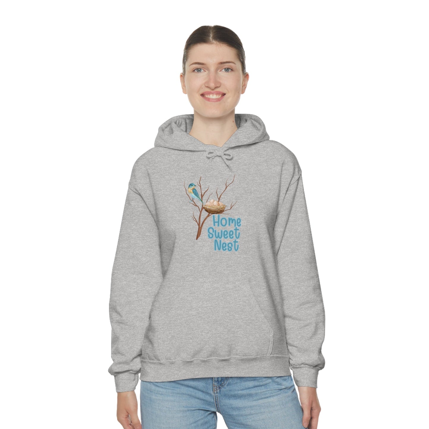 Printify Hoodie Home Sweet Nest - Heavy Blend™ Hooded Sweatshirt