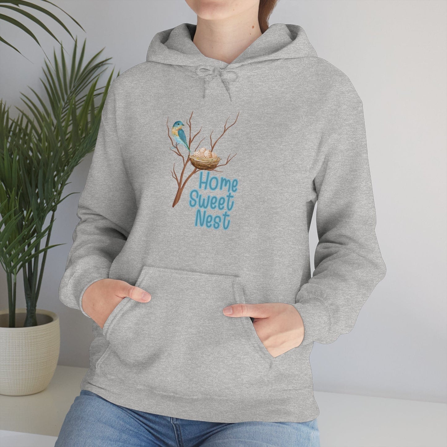 Printify Hoodie Home Sweet Nest - Heavy Blend™ Hooded Sweatshirt