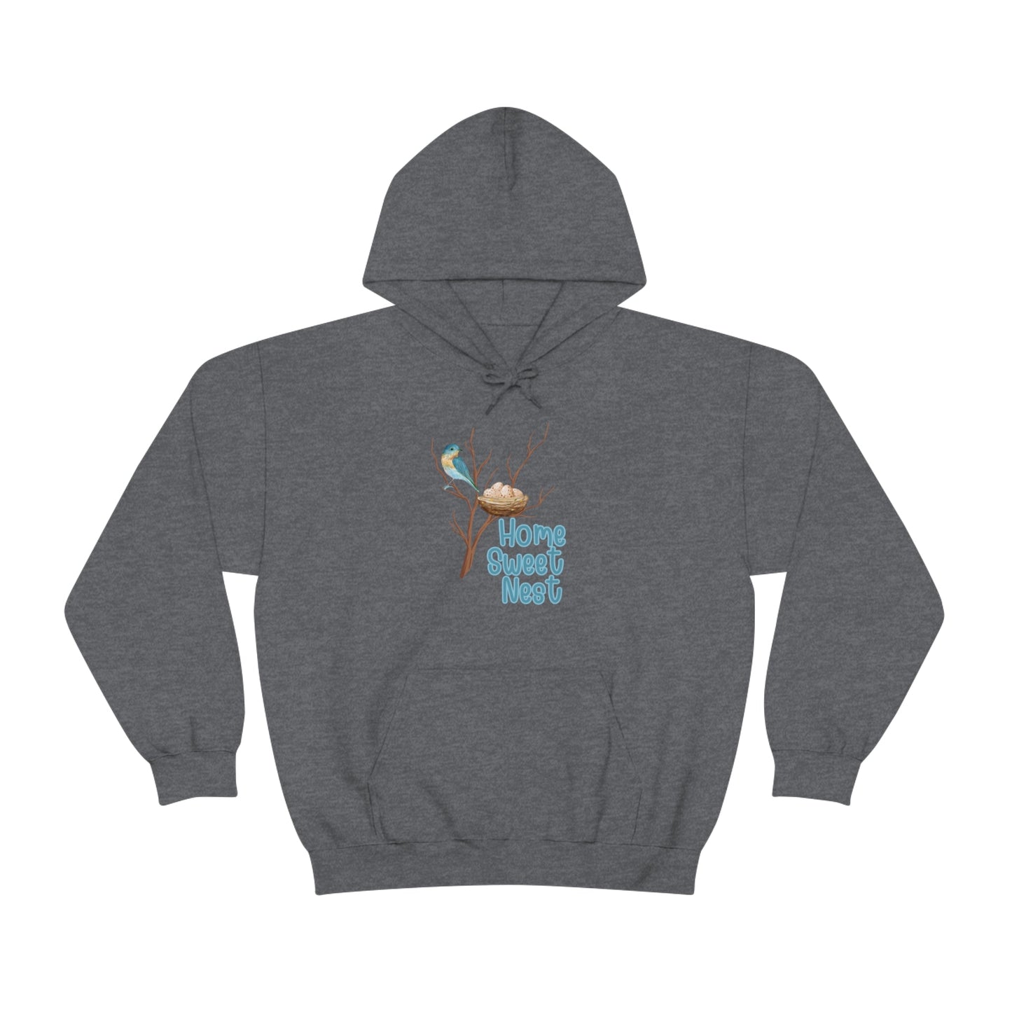 Printify Hoodie Dark Heather / S Home Sweet Nest - Heavy Blend™ Hooded Sweatshirt