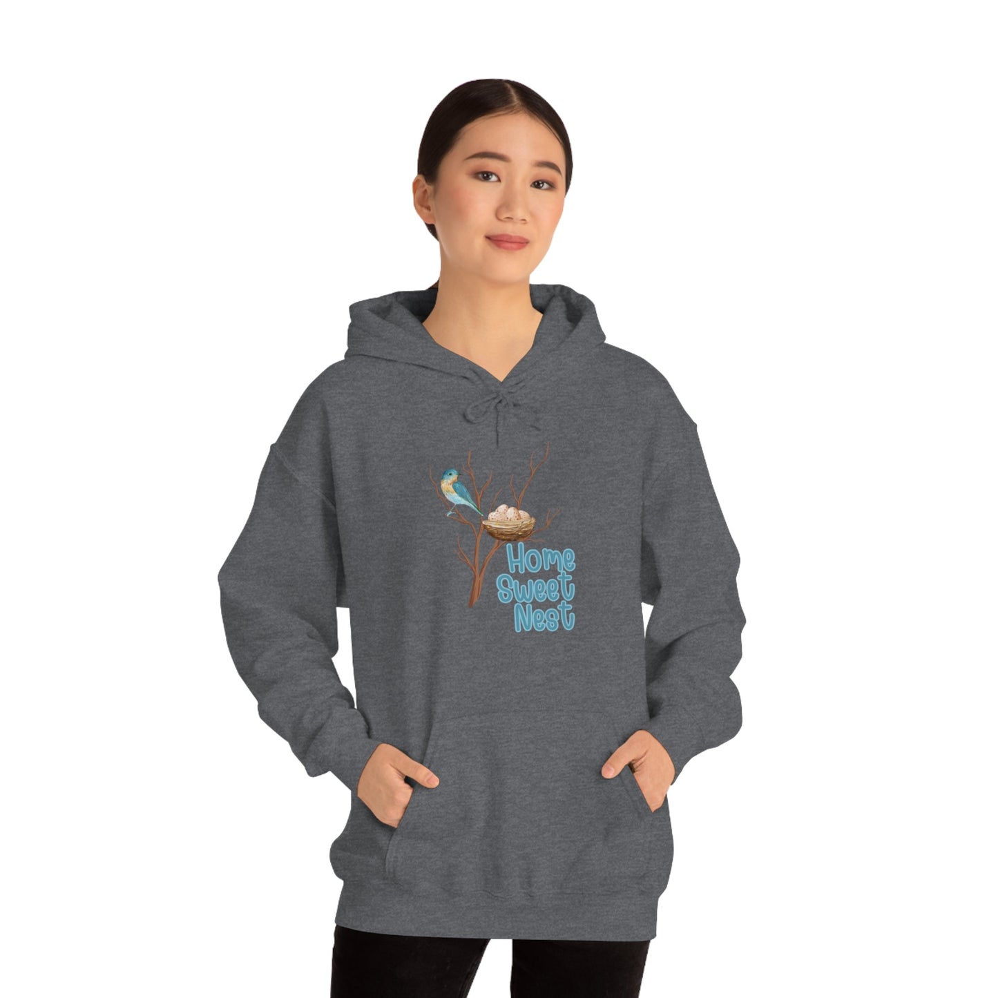 Printify Hoodie Home Sweet Nest - Heavy Blend™ Hooded Sweatshirt