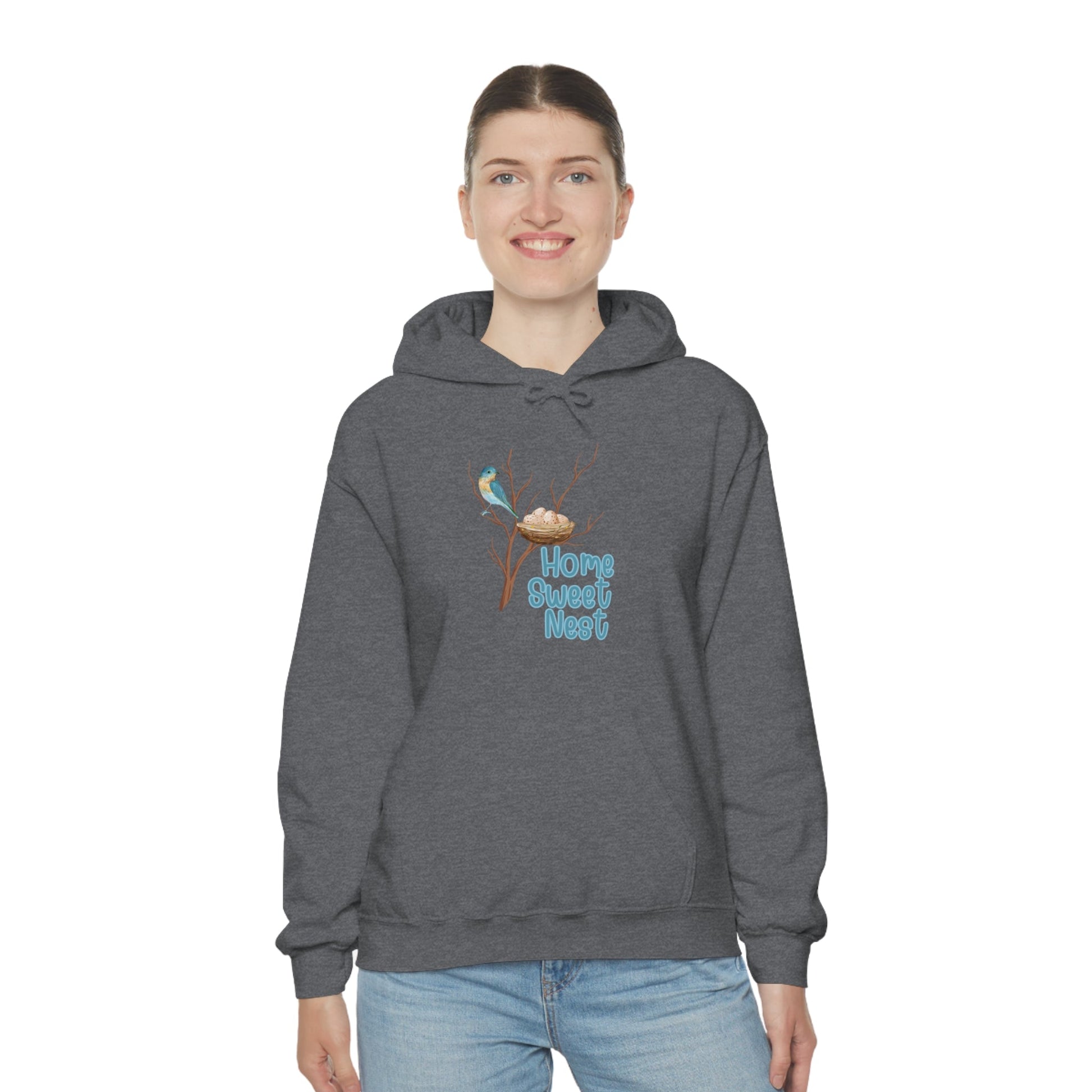 Printify Hoodie Home Sweet Nest - Heavy Blend™ Hooded Sweatshirt