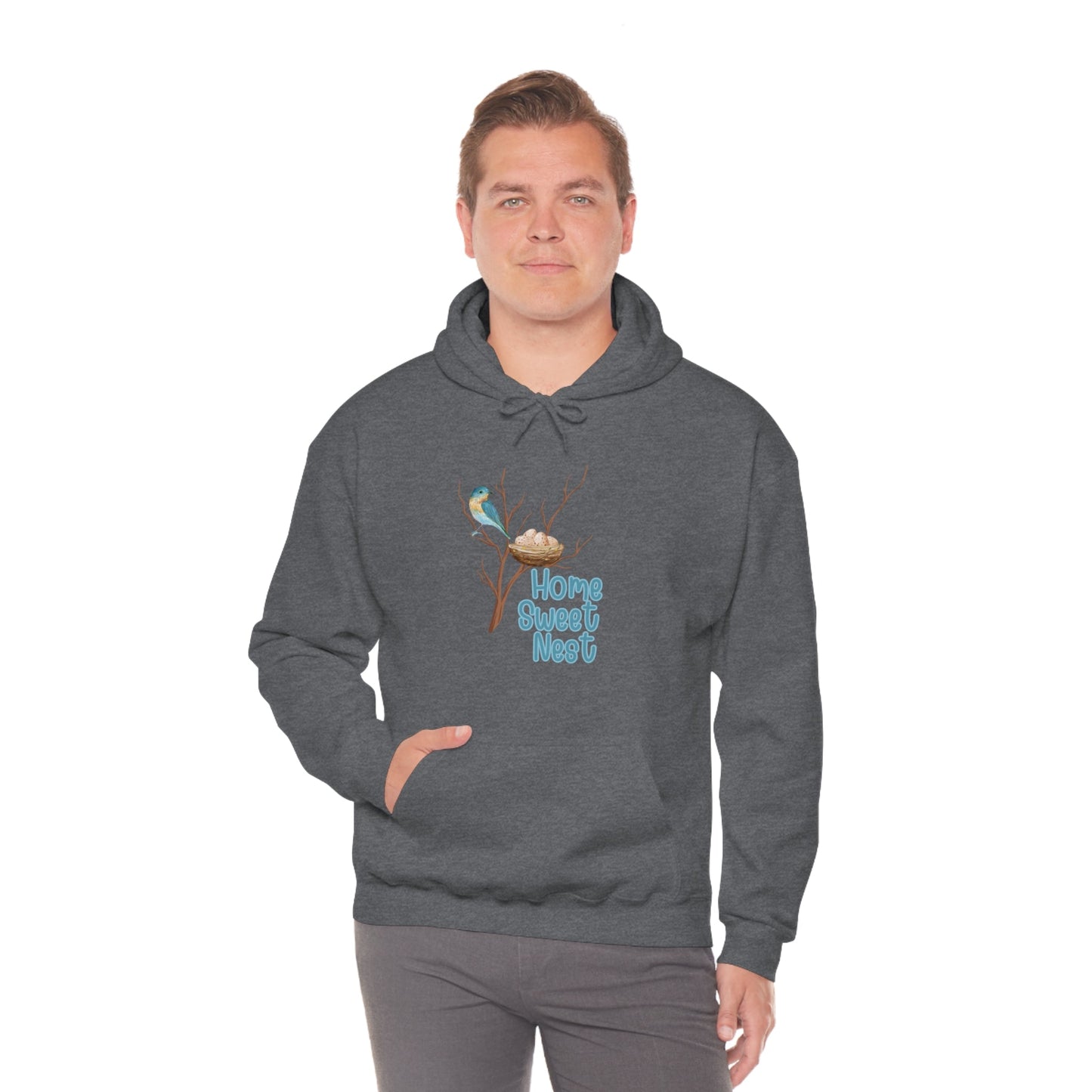 Printify Hoodie Home Sweet Nest - Heavy Blend™ Hooded Sweatshirt