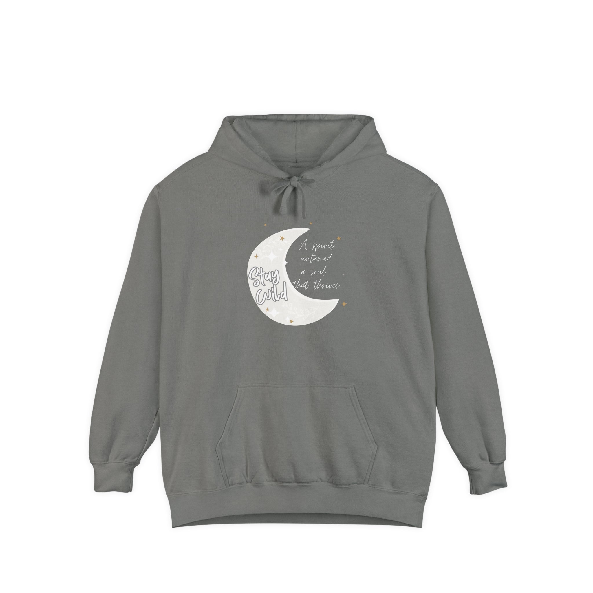 Printify Hoodie Grey / S Spirit Thrives - Unisex Garment-Dyed Hoodie