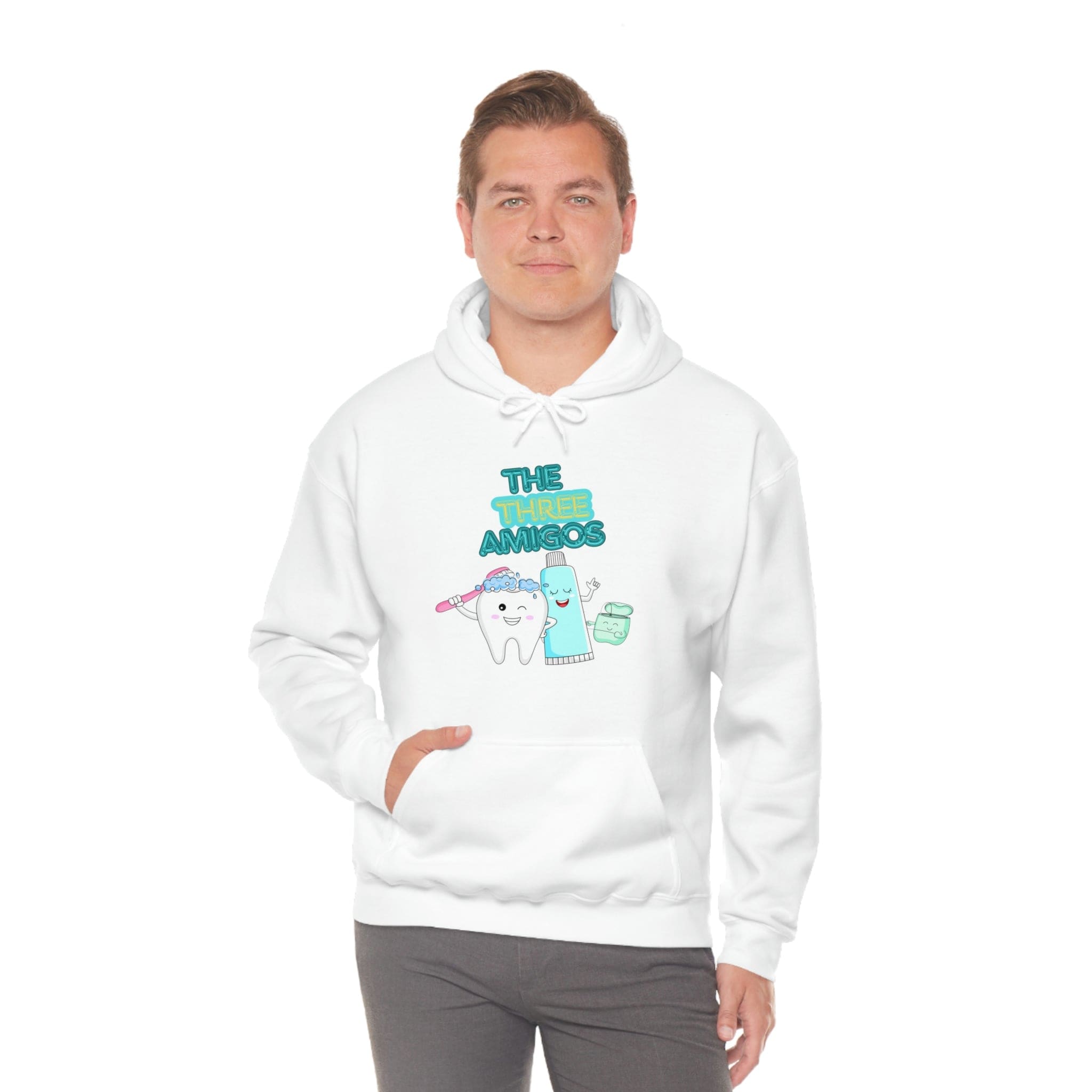 Printify Hoodie The three Amigos - Dental - Unisex Heavy Blend™ Hooded Sweatshirt