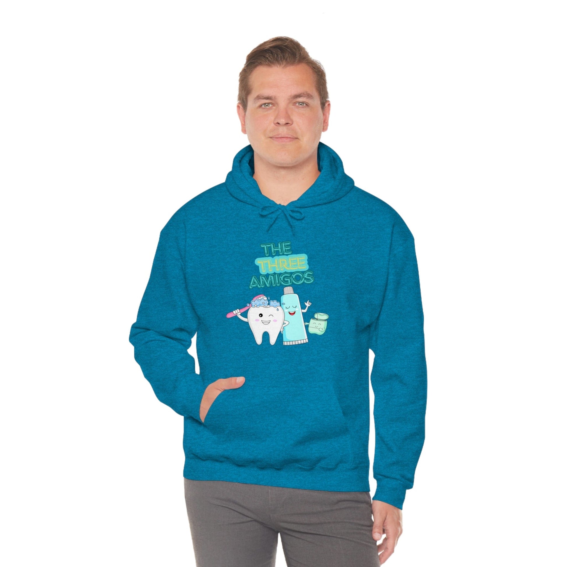 Printify Hoodie The three Amigos - Dental - Unisex Heavy Blend™ Hooded Sweatshirt