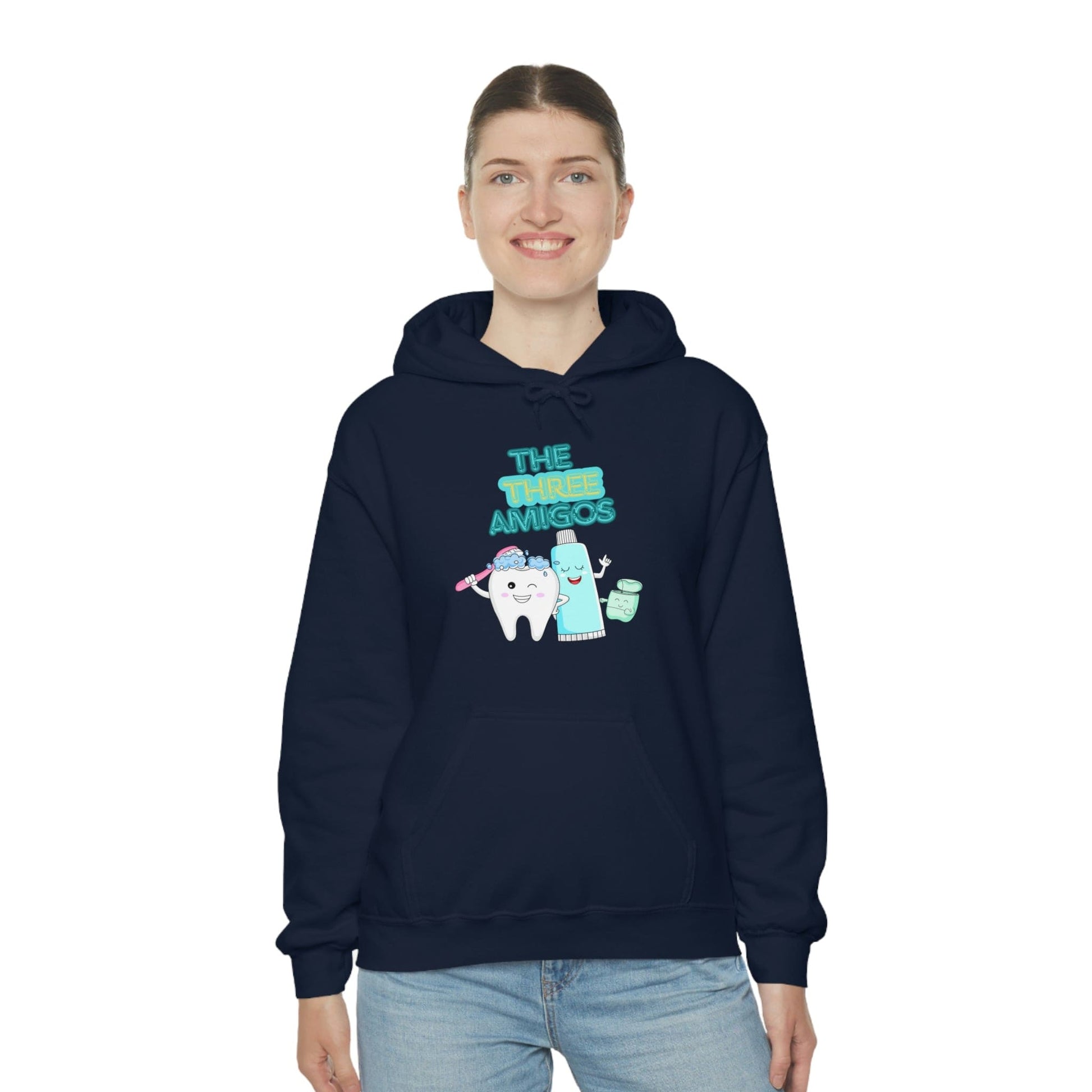 Printify Hoodie The three Amigos - Dental - Unisex Heavy Blend™ Hooded Sweatshirt