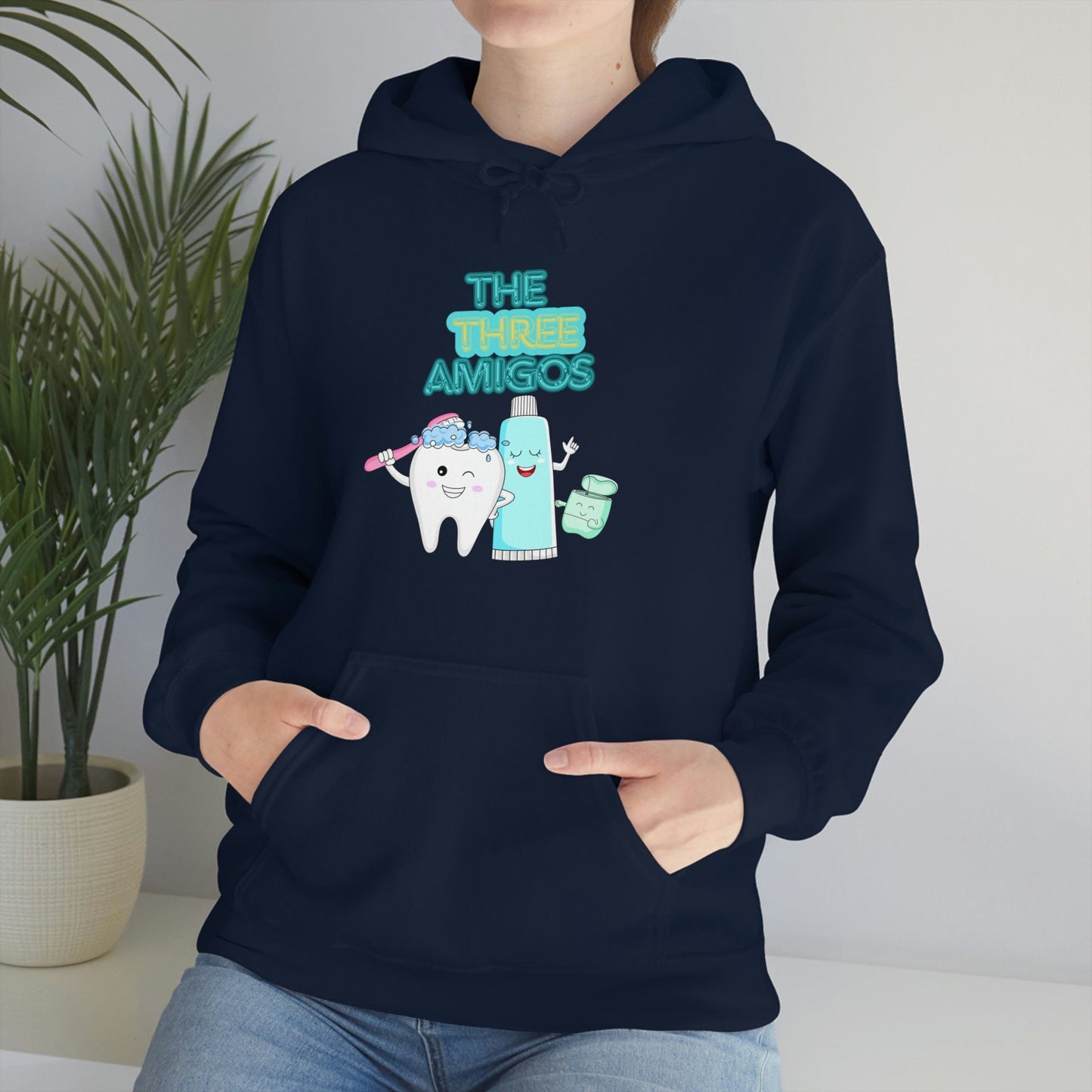 Printify Hoodie The three Amigos - Dental - Unisex Heavy Blend™ Hooded Sweatshirt