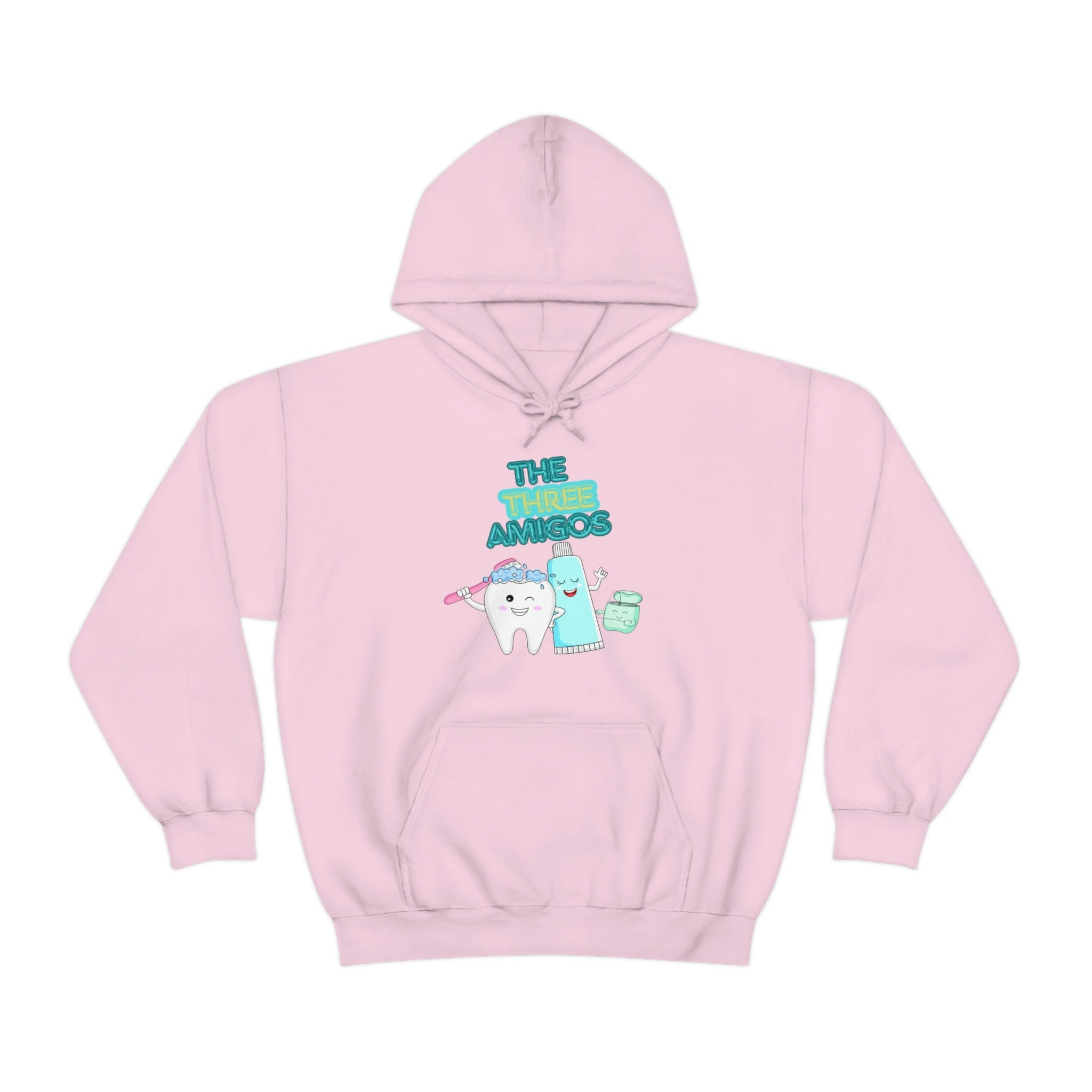 Printify Hoodie Light Pink / S The three Amigos - Dental - Unisex Heavy Blend™ Hooded Sweatshirt