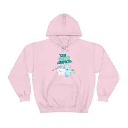 Printify Hoodie Light Pink / S The three Amigos - Dental - Unisex Heavy Blend™ Hooded Sweatshirt