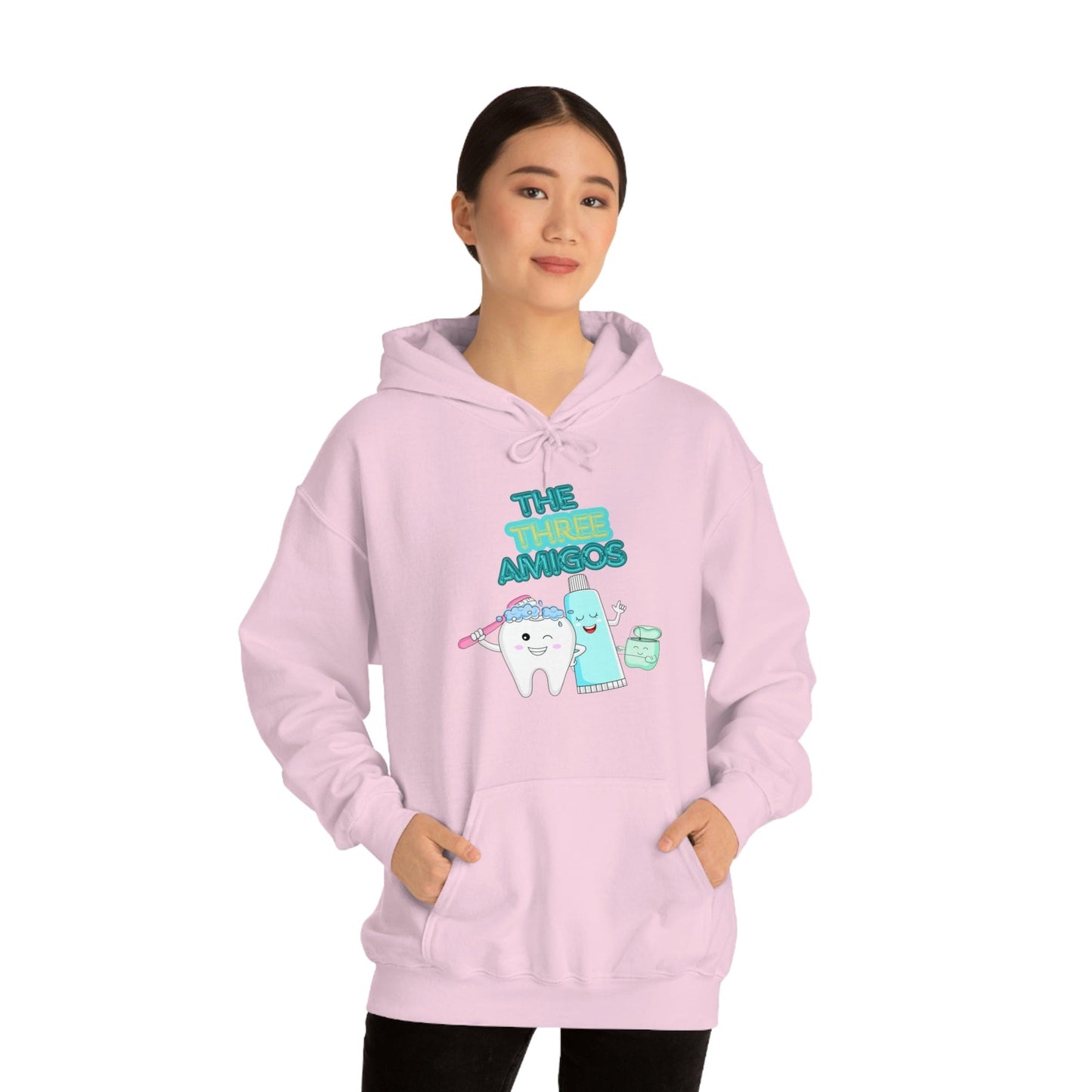 Printify Hoodie The three Amigos - Dental - Unisex Heavy Blend™ Hooded Sweatshirt