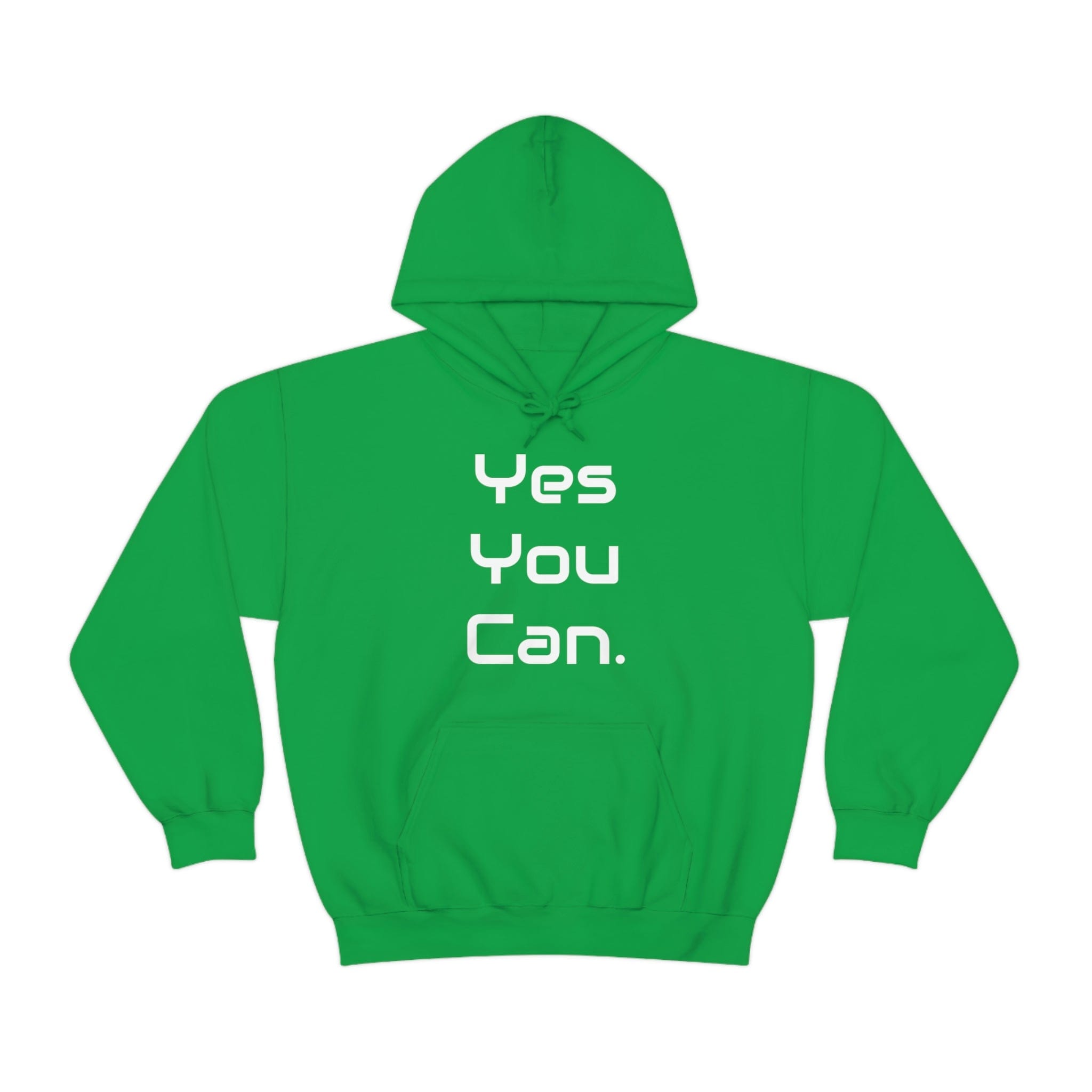 Printify Hoodie Irish Green / S Yes You Can - Unisex Heavy Blend™ Hooded Sweatshirt