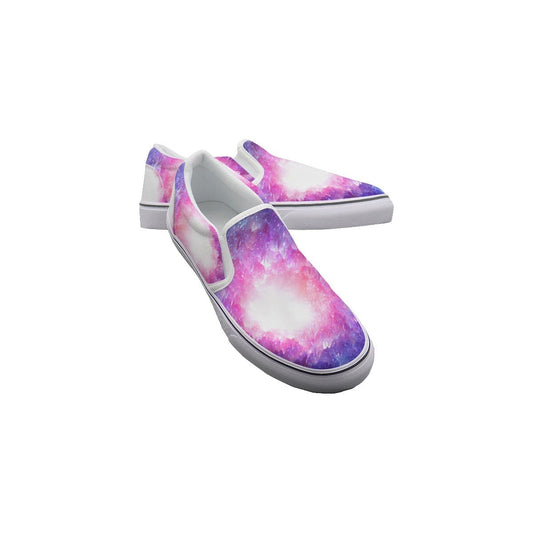 Yoycol White / US6(EUR36) Luminous Cosmical - Women's Slip On Sneakers