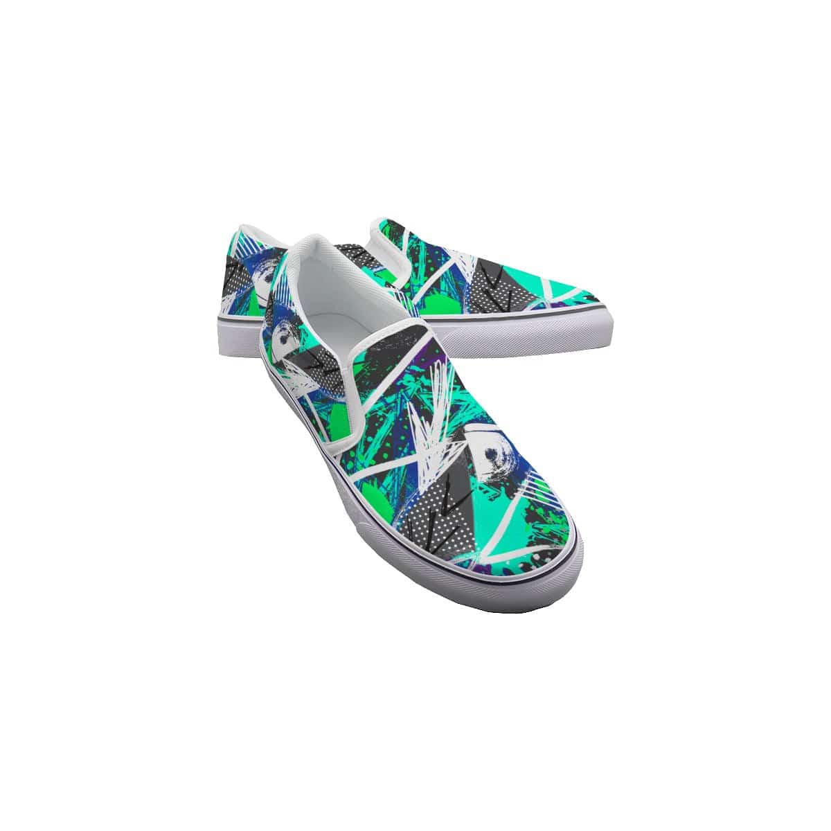 Yoycol White / US6(EUR36) Neon Flash - Women's Slip On Sneakers