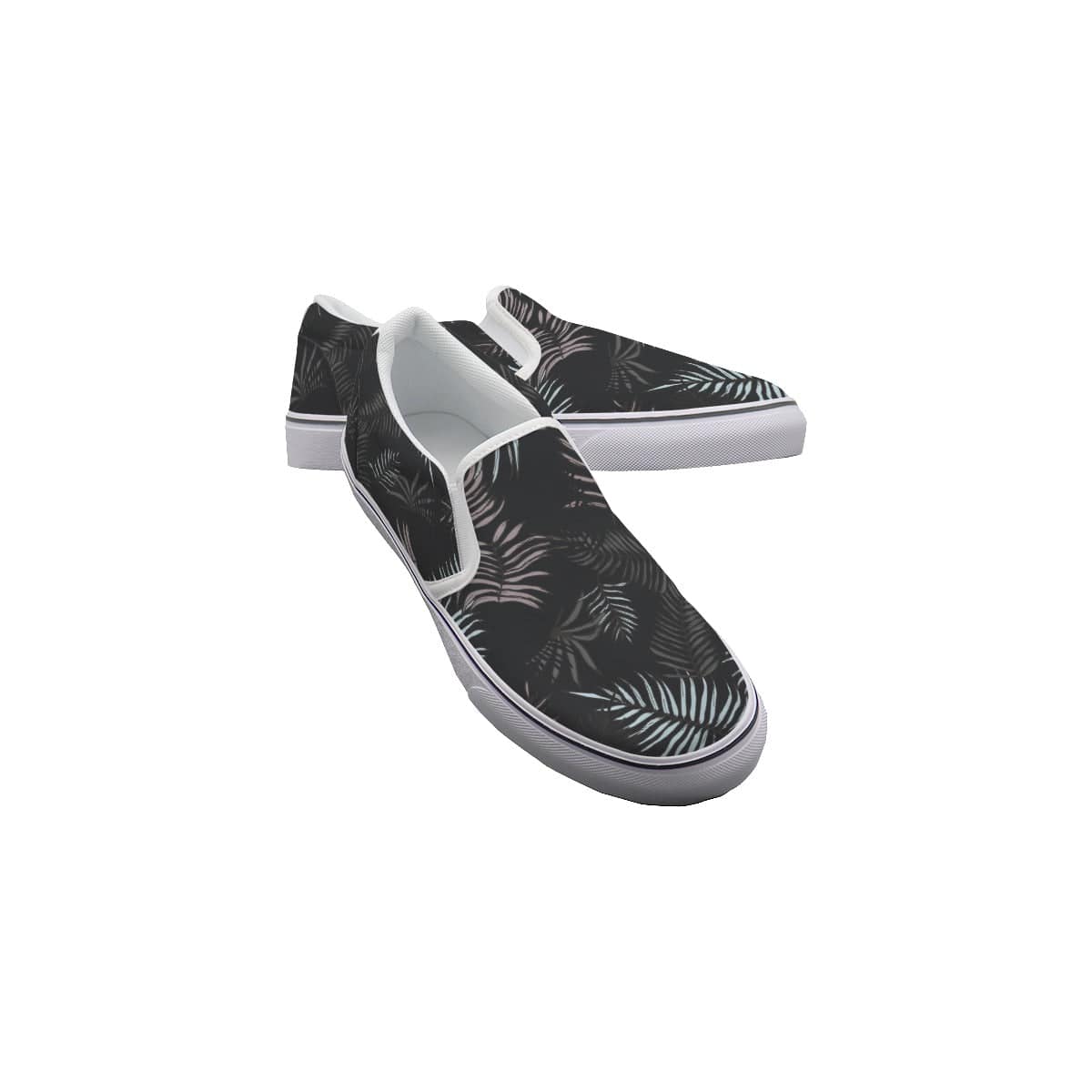 Yoycol White / US6(EUR36) Night Palms  - sWomen's Slip On Sneakers