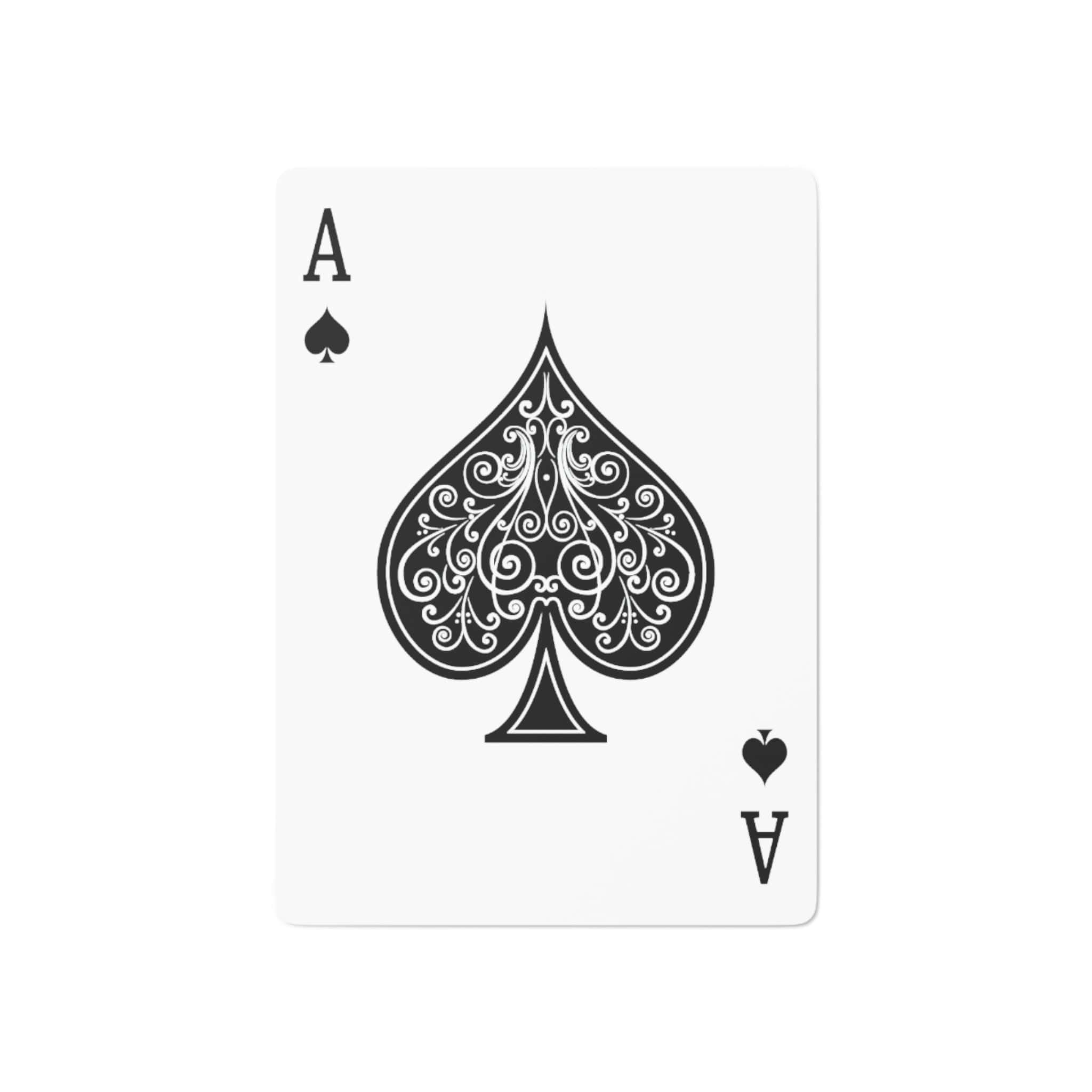 Printify Paper products 2.47" x 3.47" / White / Semi Glossy Custom Poker Cards