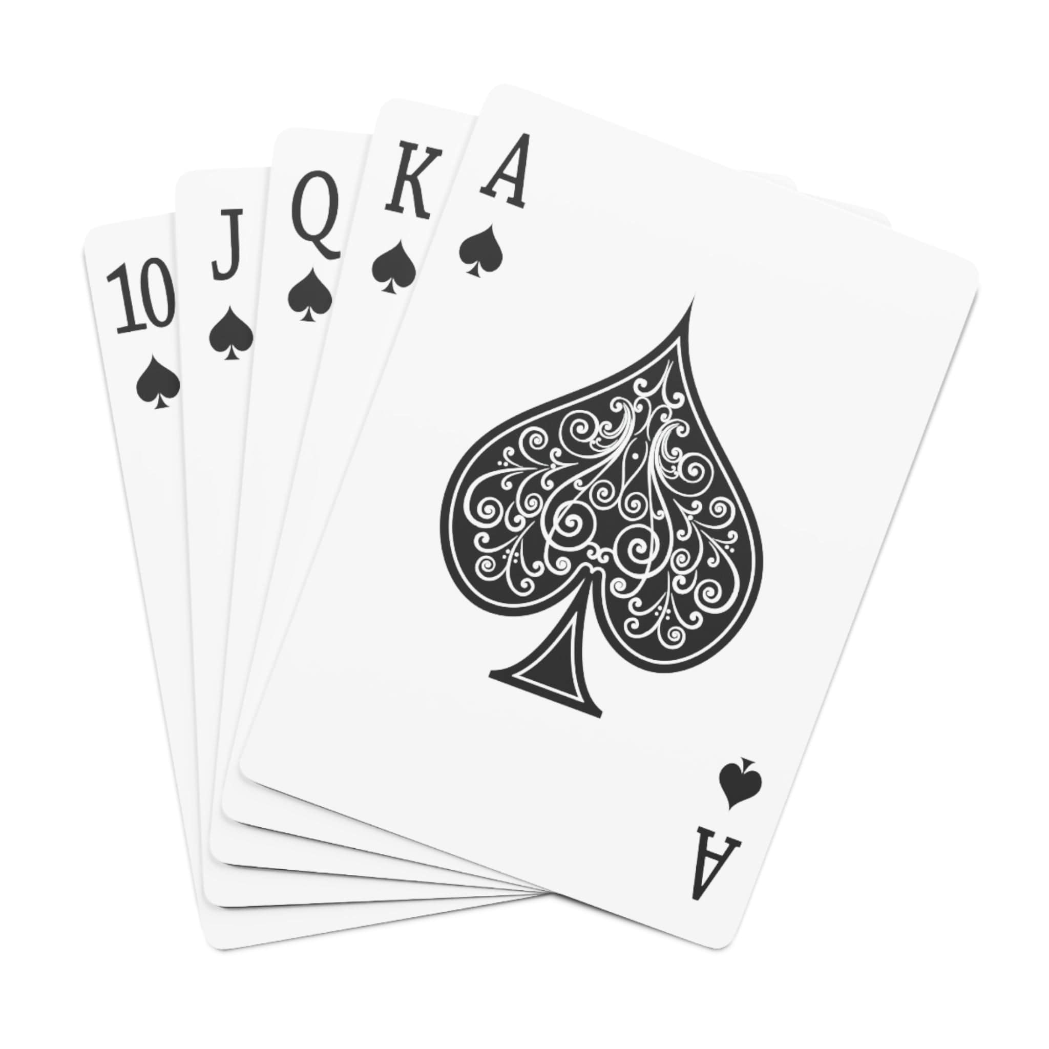 Printify Paper products 2.47" x 3.47" / White / Semi Glossy Custom Poker Cards