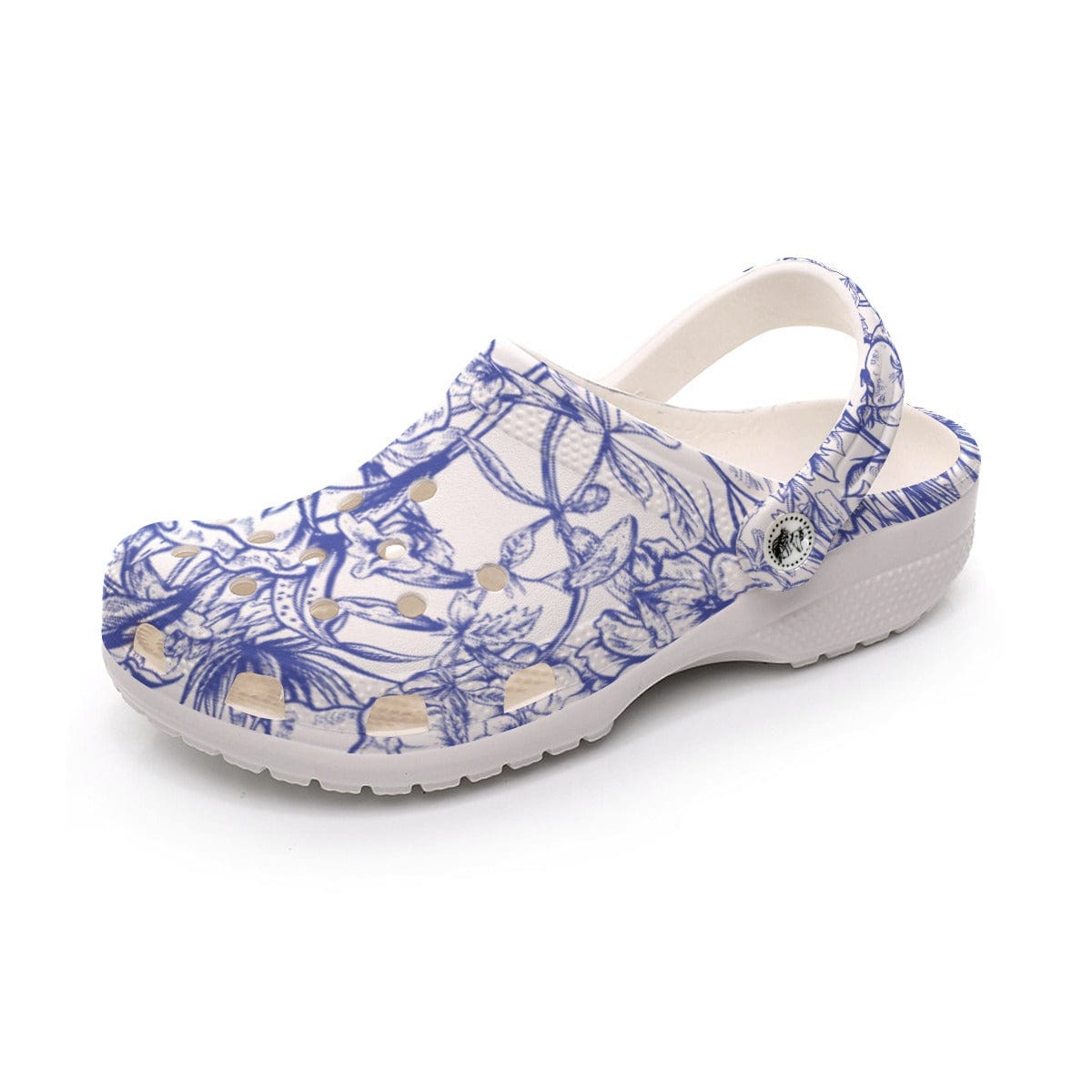 Yoycol Pedal Pops Periwinkle Luxe - Print Women's Classic Clogs